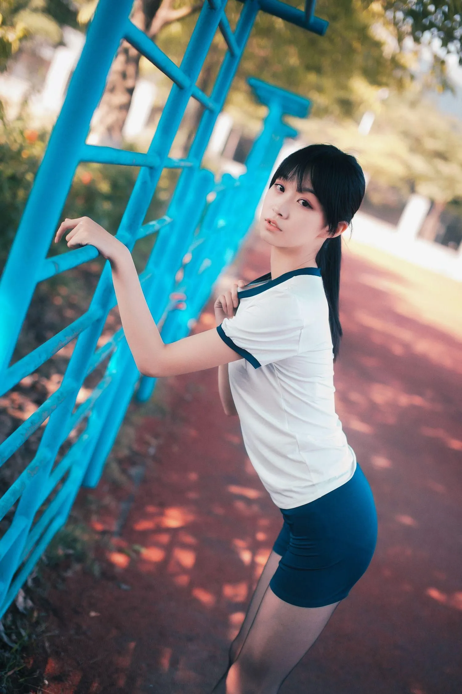 沧霁桔梗 – NO.06 -黑丝体操服 [53P]插图