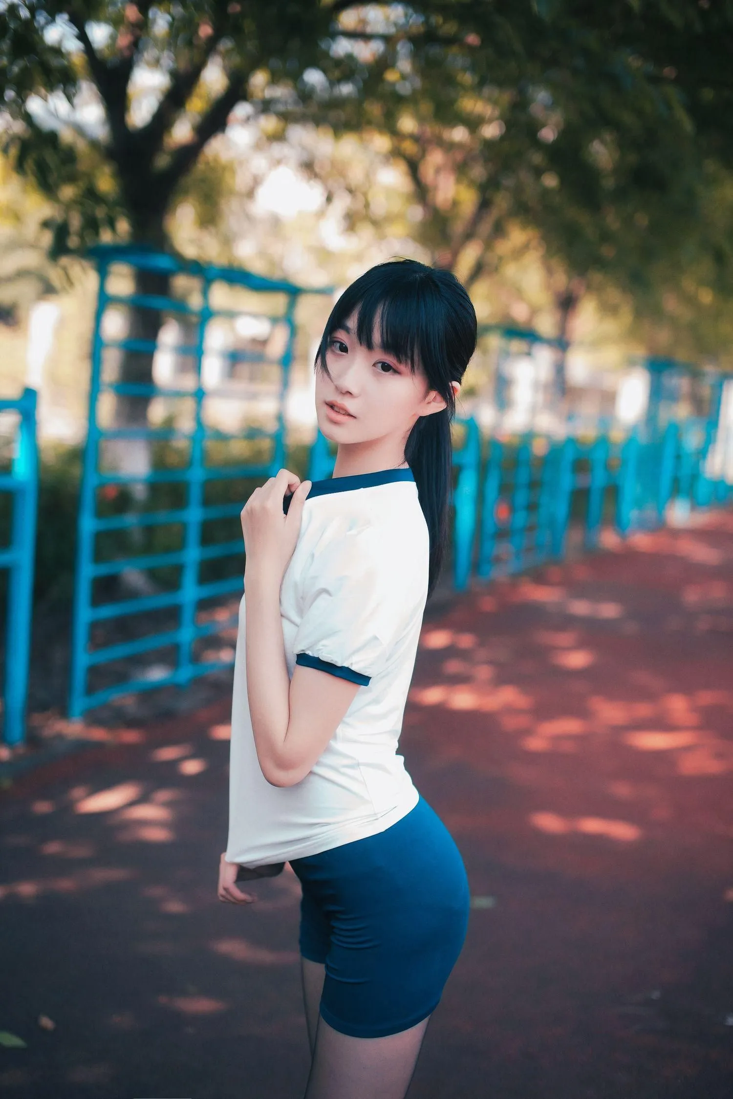 沧霁桔梗 – NO.06 -黑丝体操服 [53P]插图2