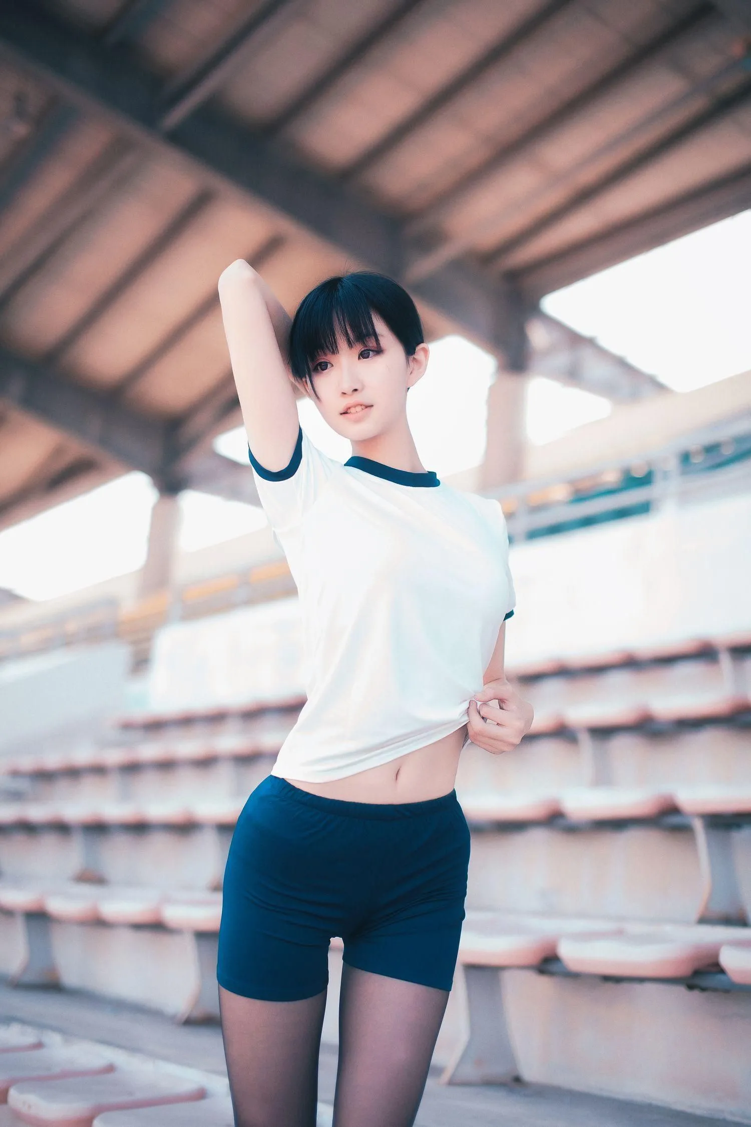 沧霁桔梗 – NO.06 -黑丝体操服 [53P]插图7