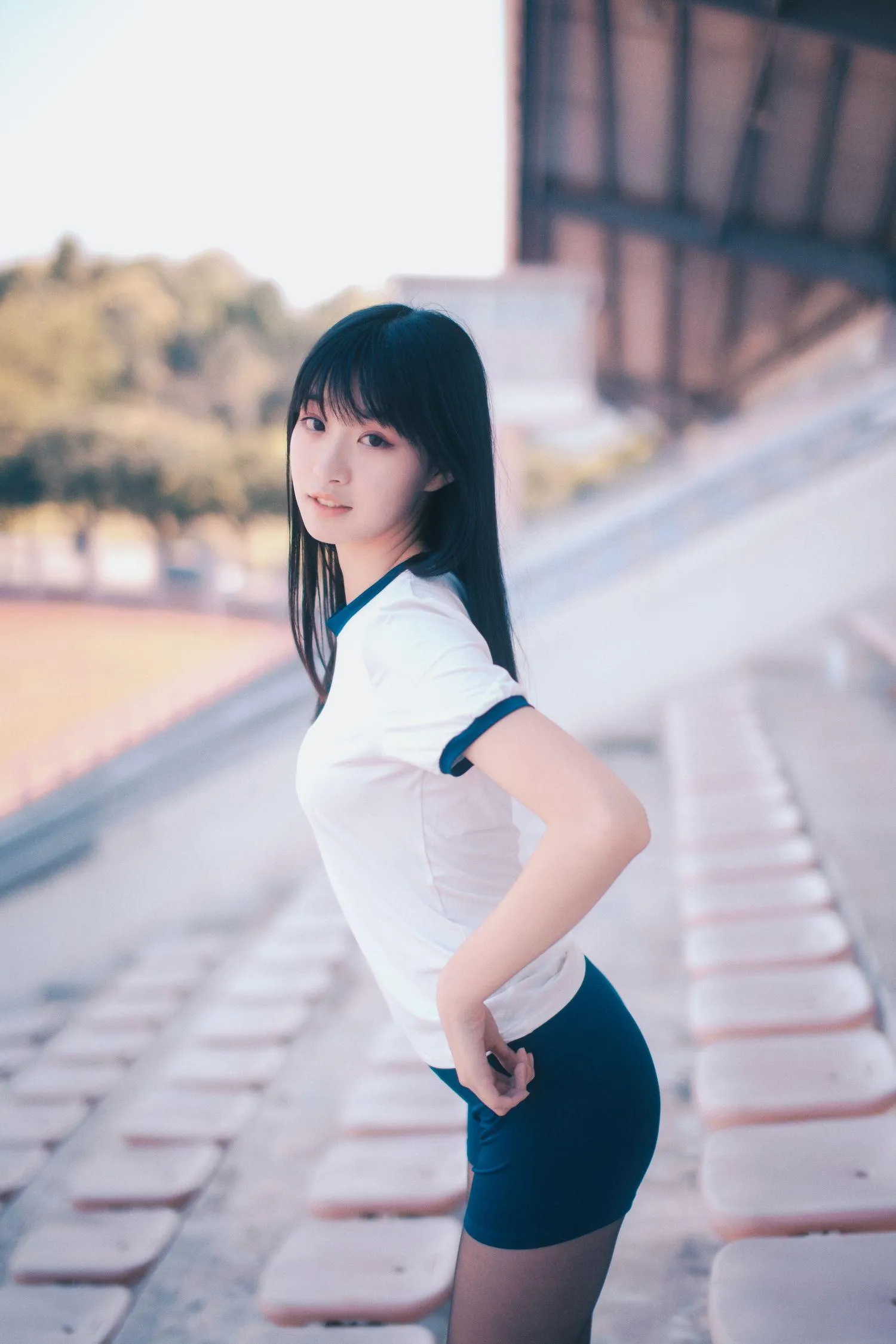 沧霁桔梗 – NO.06 -黑丝体操服 [53P]插图9