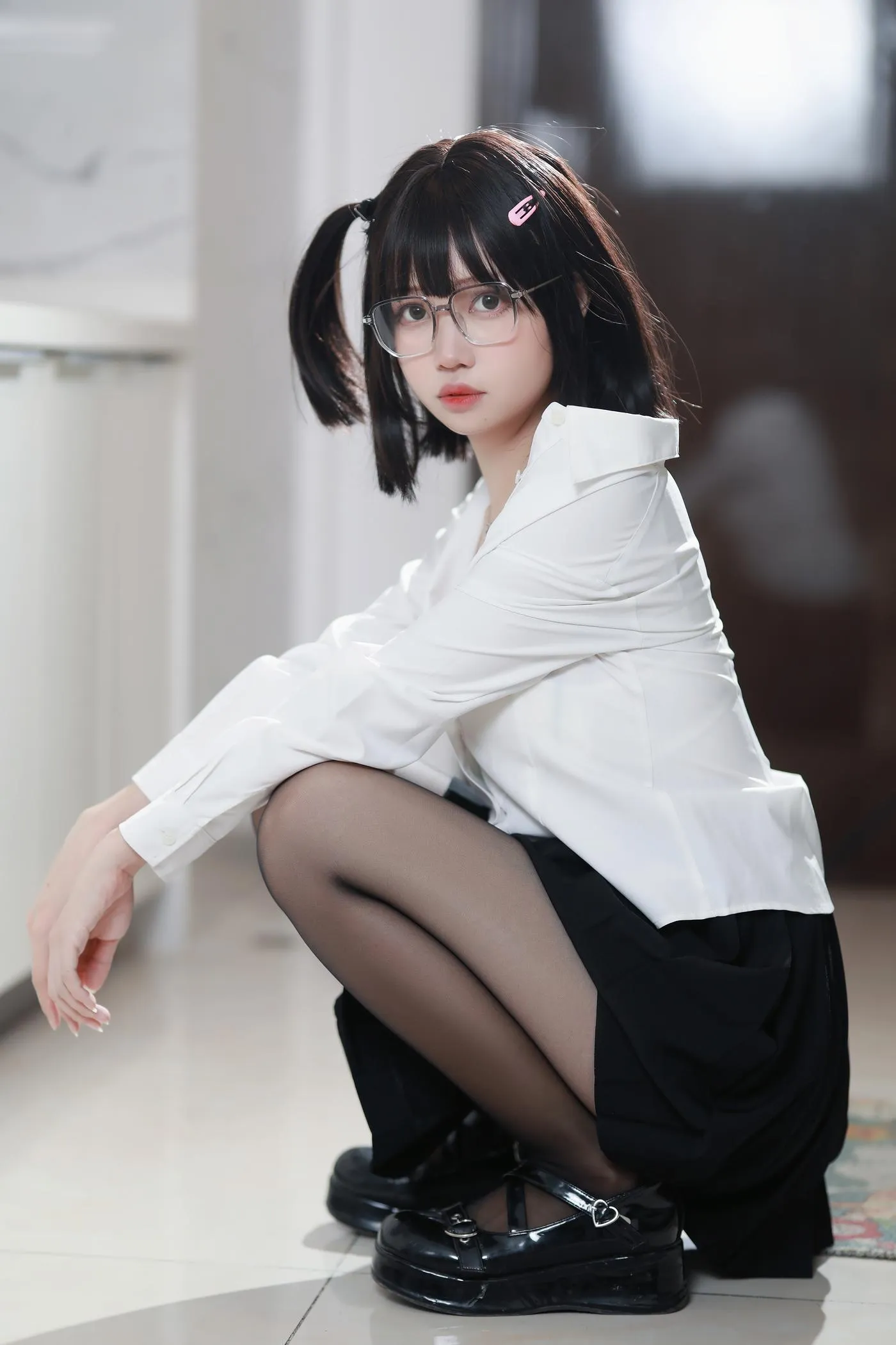 洛桑w伊梓 – NO.02 眼镜妹妹 [32P]插图3