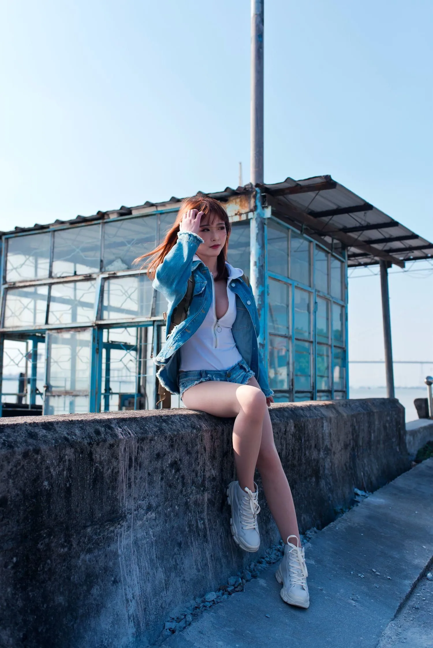 清水由乃 – NO.03 御风街拍 轻水海鸥岛RS牛仔街拍 [175P]插图6