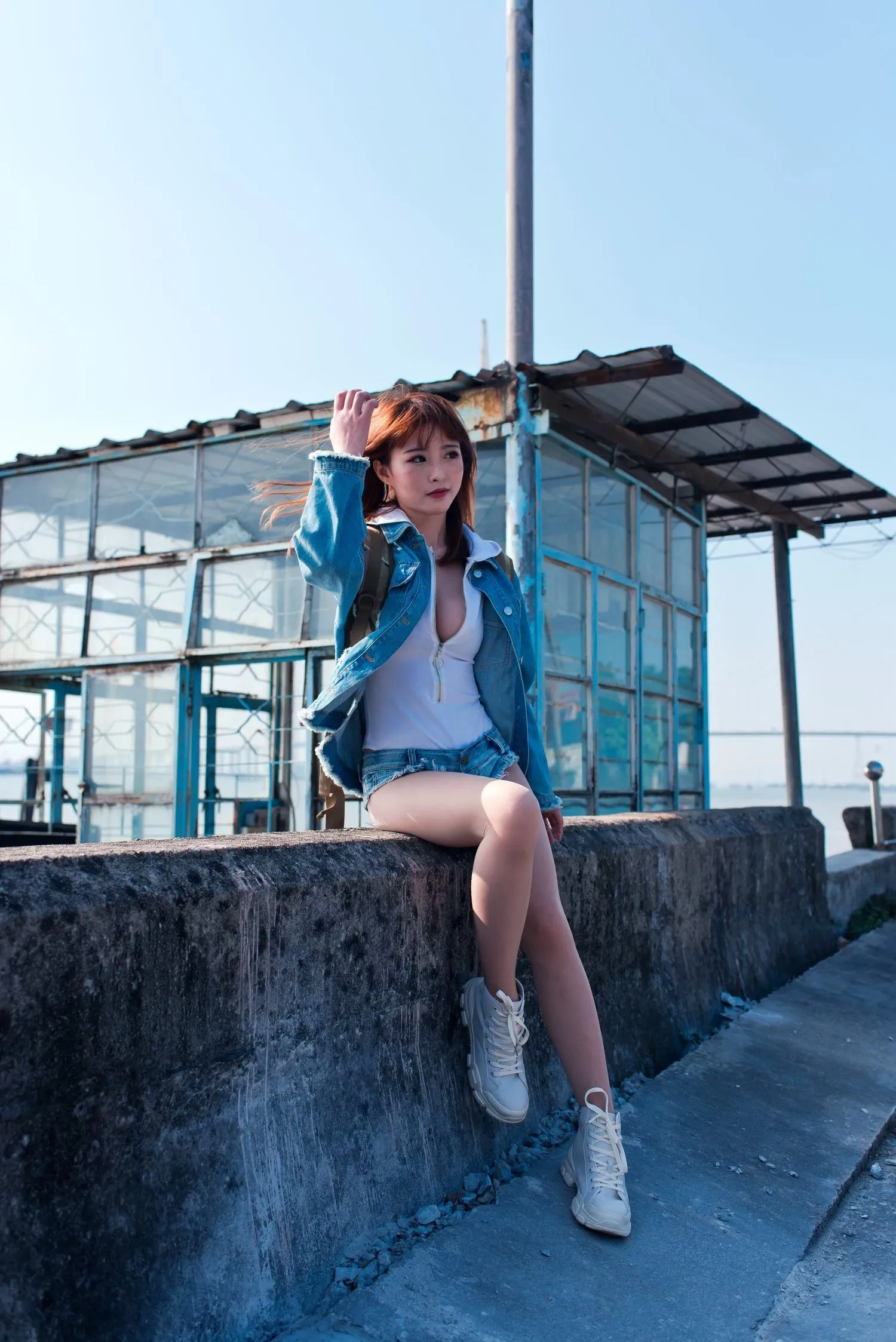 清水由乃 – NO.03 御风街拍 轻水海鸥岛RS牛仔街拍 [175P]插图7
