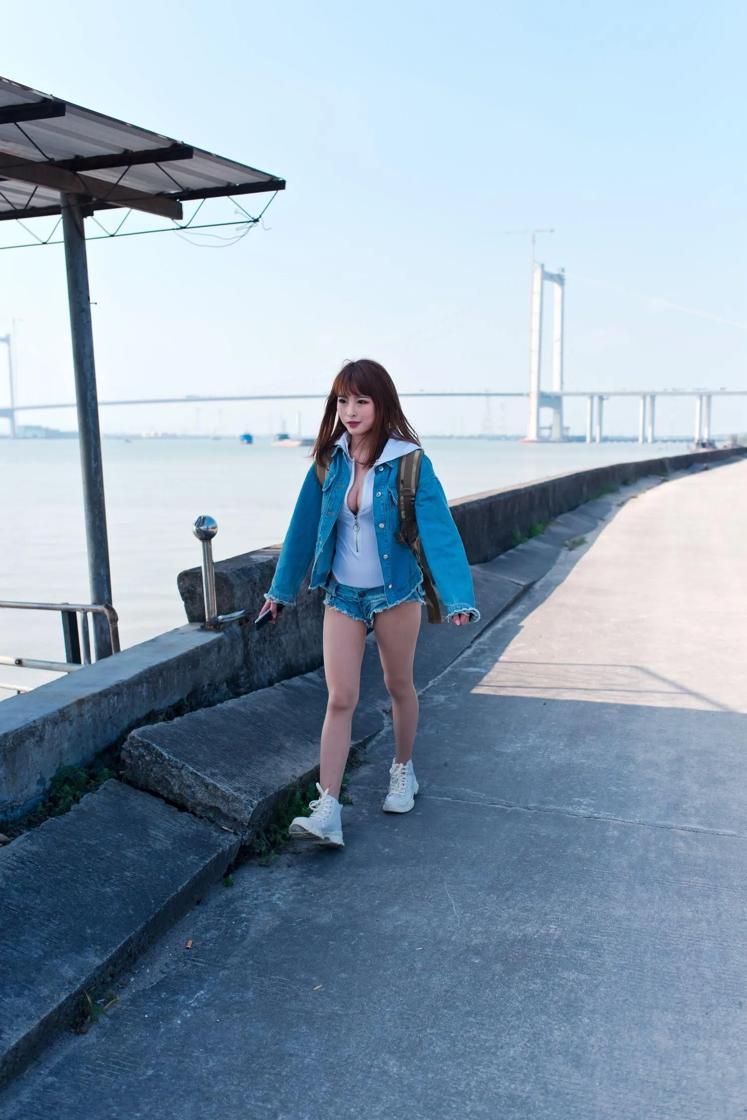 清水由乃 – NO.03 御风街拍 轻水海鸥岛RS牛仔街拍 [175P]插图5