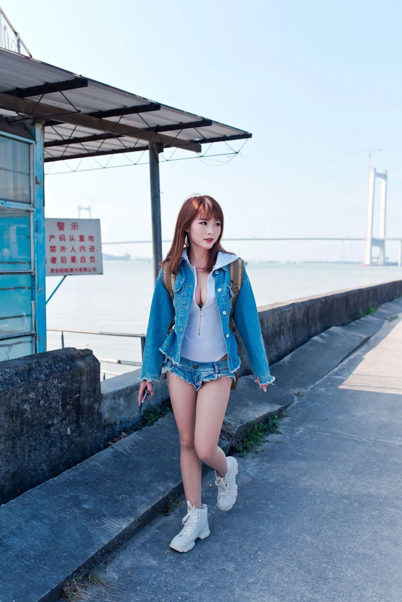清水由乃 – NO.03 御风街拍 轻水海鸥岛RS牛仔街拍 [175P]插图7