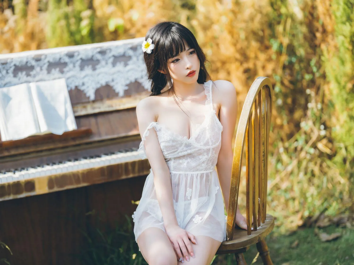 清水由乃 – NO.21 田园蕾丝裙 [65P]插图8