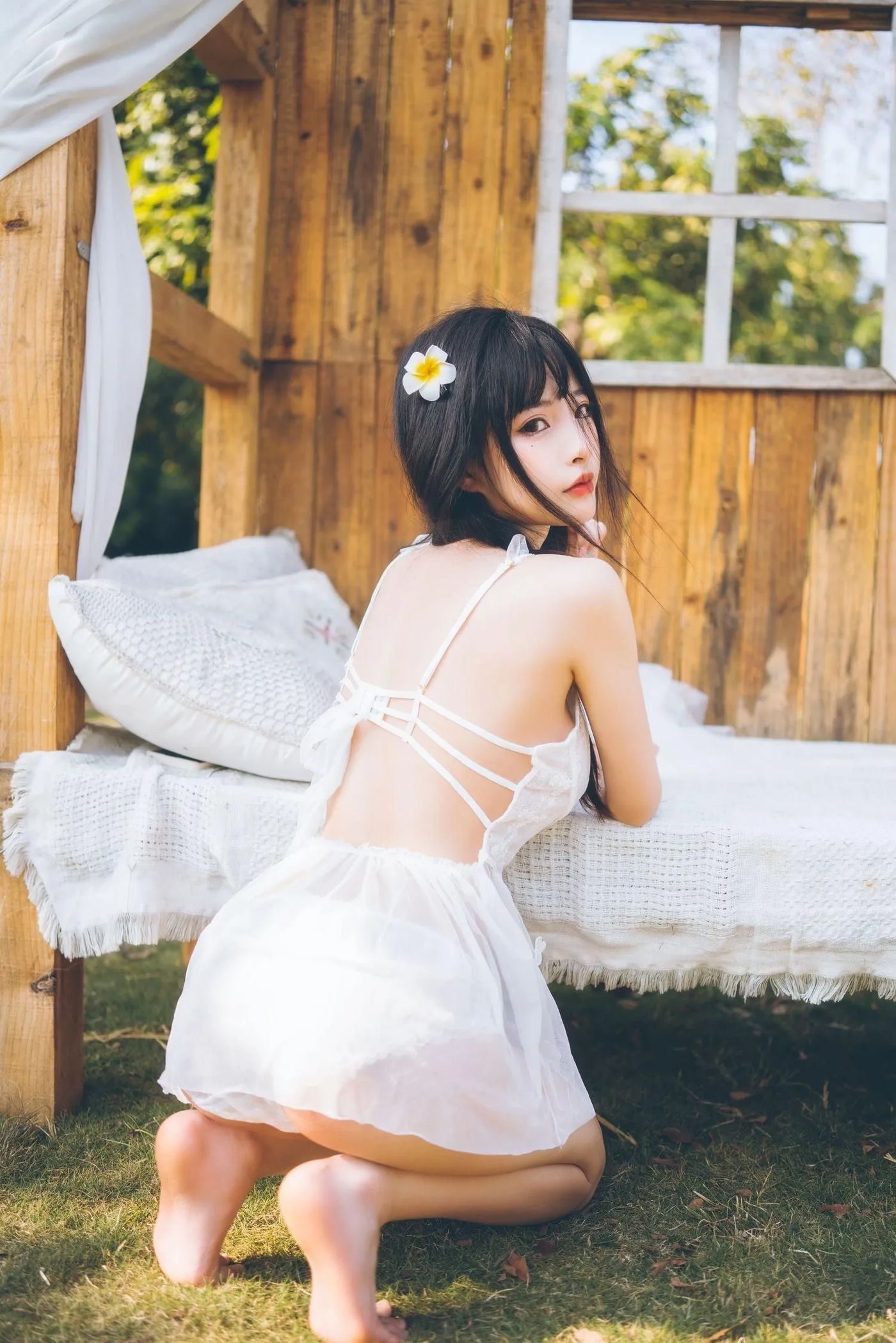 清水由乃 – NO.21 田园蕾丝裙 [65P]插图9