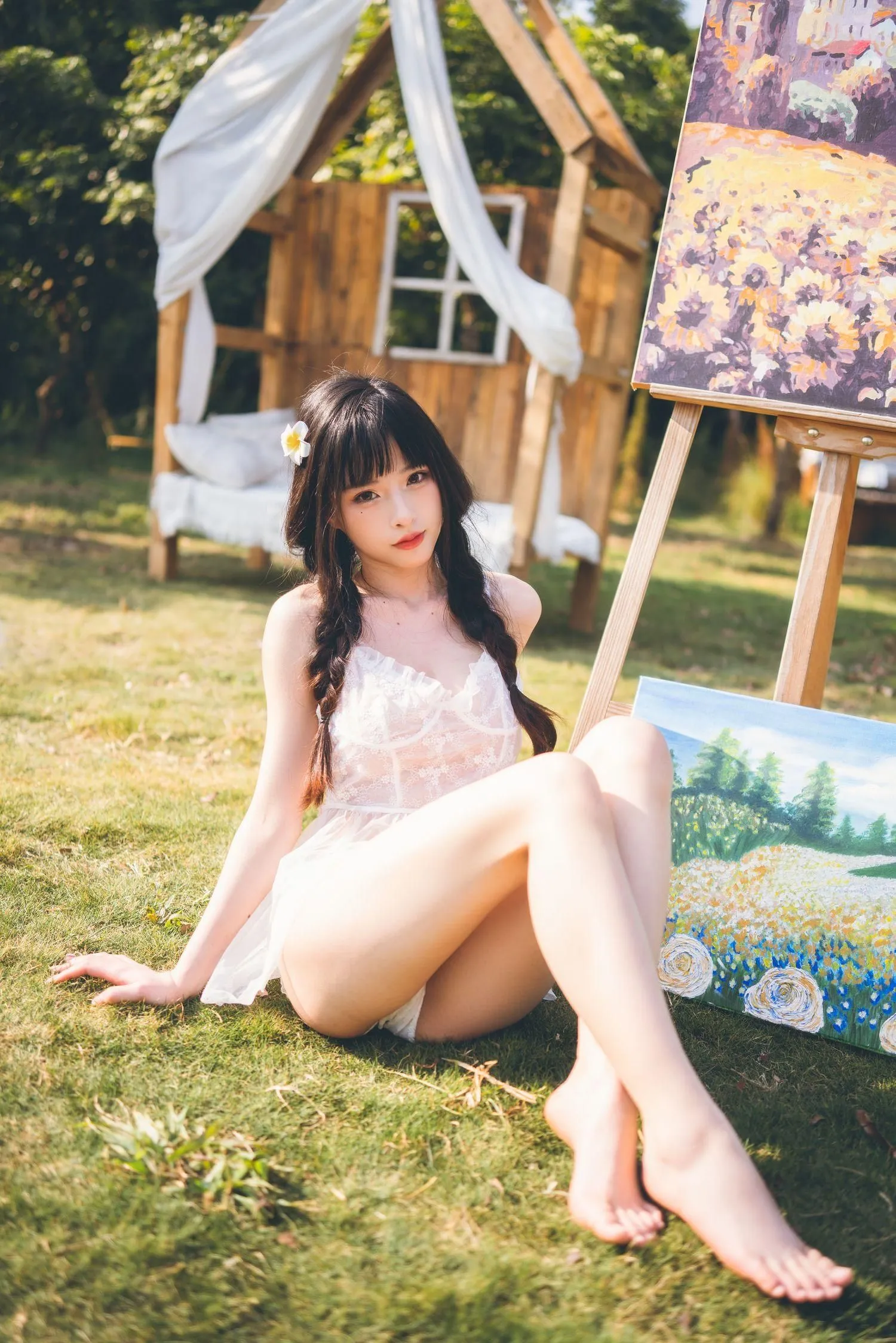 清水由乃 – NO.21 田园蕾丝裙 [65P]插图1