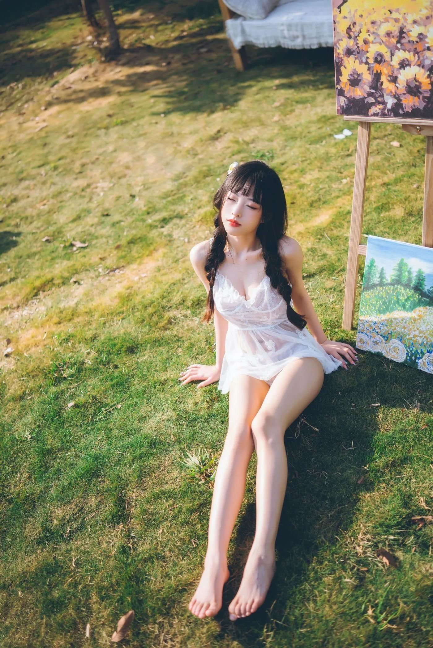 清水由乃 – NO.21 田园蕾丝裙 [65P]插图3