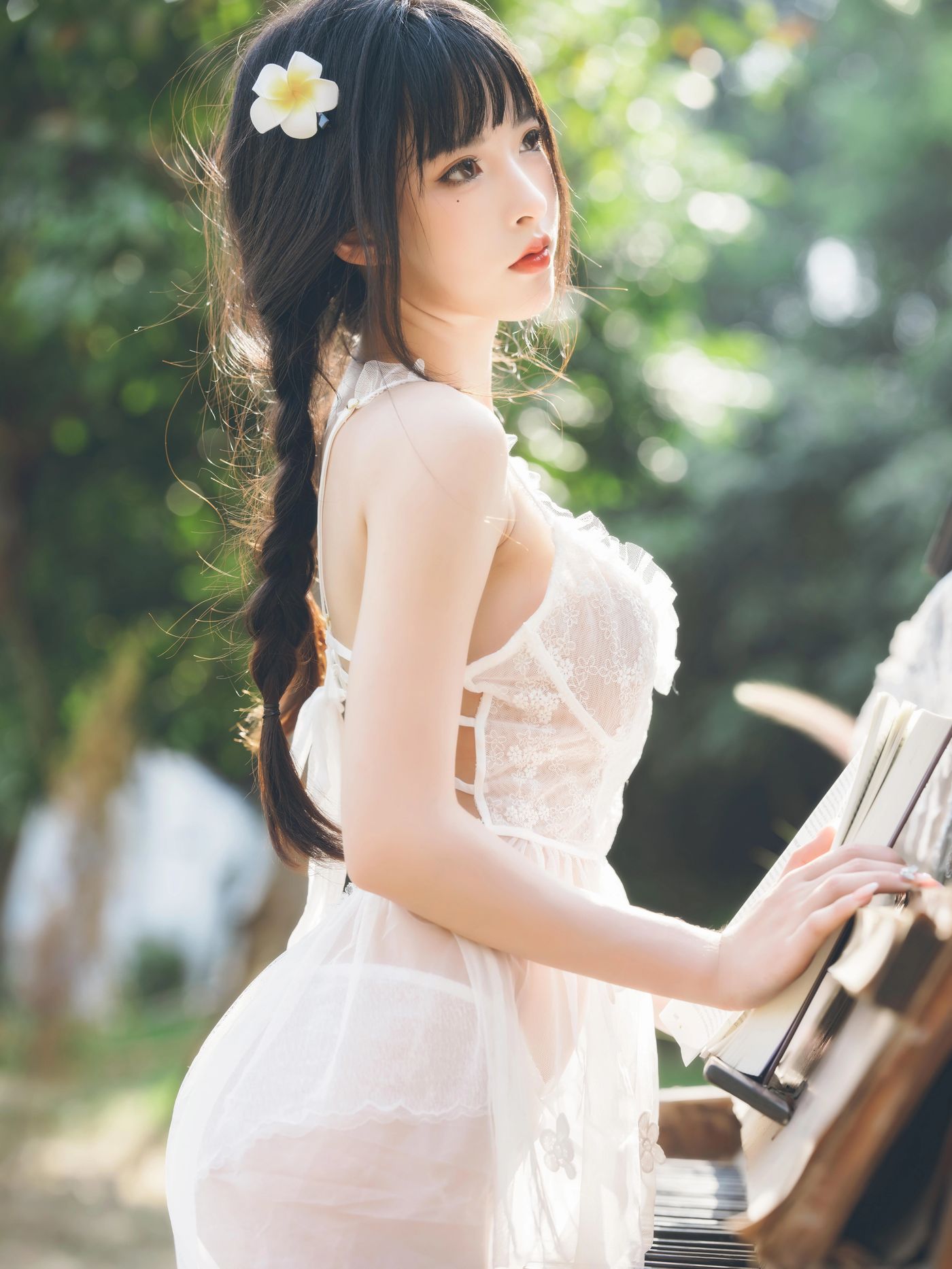 清水由乃 – NO.21 田园蕾丝裙 [65P]插图6