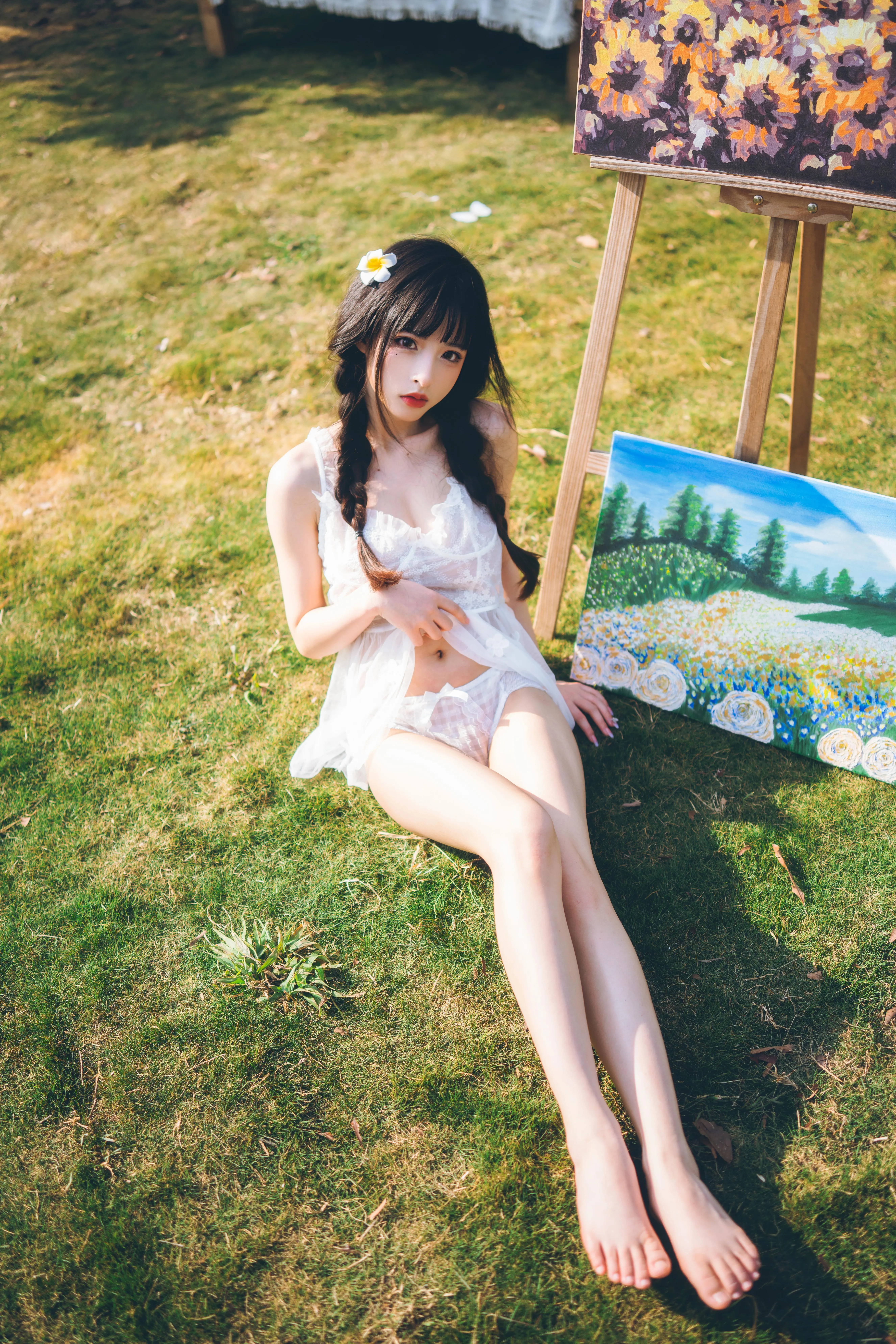 清水由乃 – NO.21 田园蕾丝裙 [65P]插图7