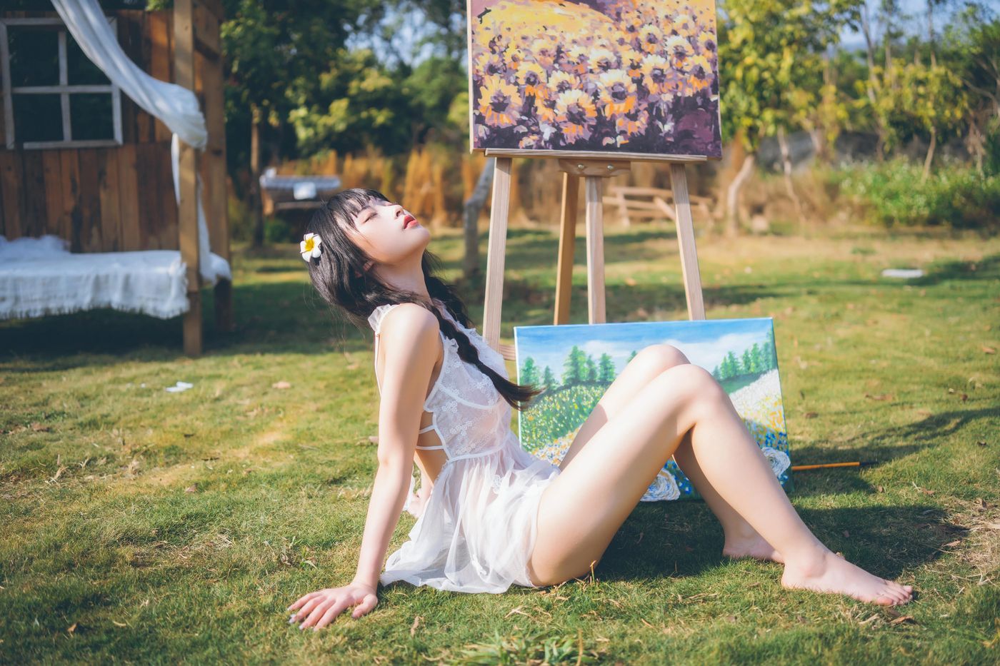 清水由乃 – NO.21 田园蕾丝裙 [65P]插图9