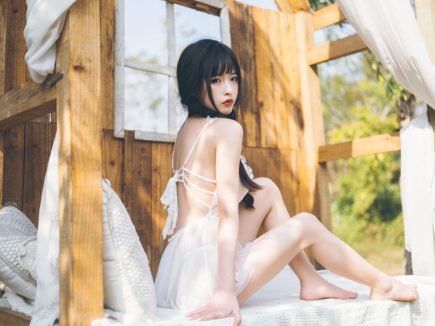 清水由乃 – NO.21 田园蕾丝裙 [65P]插图3