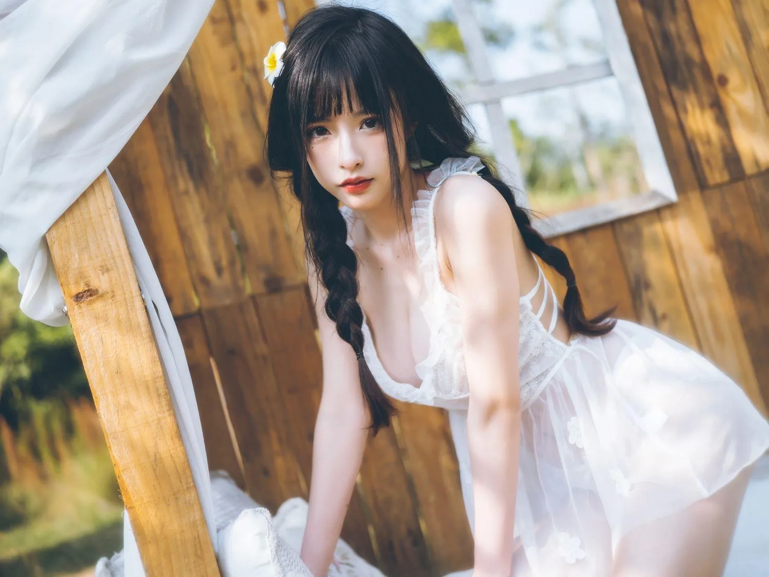 清水由乃 – NO.21 田园蕾丝裙 [65P]插图6
