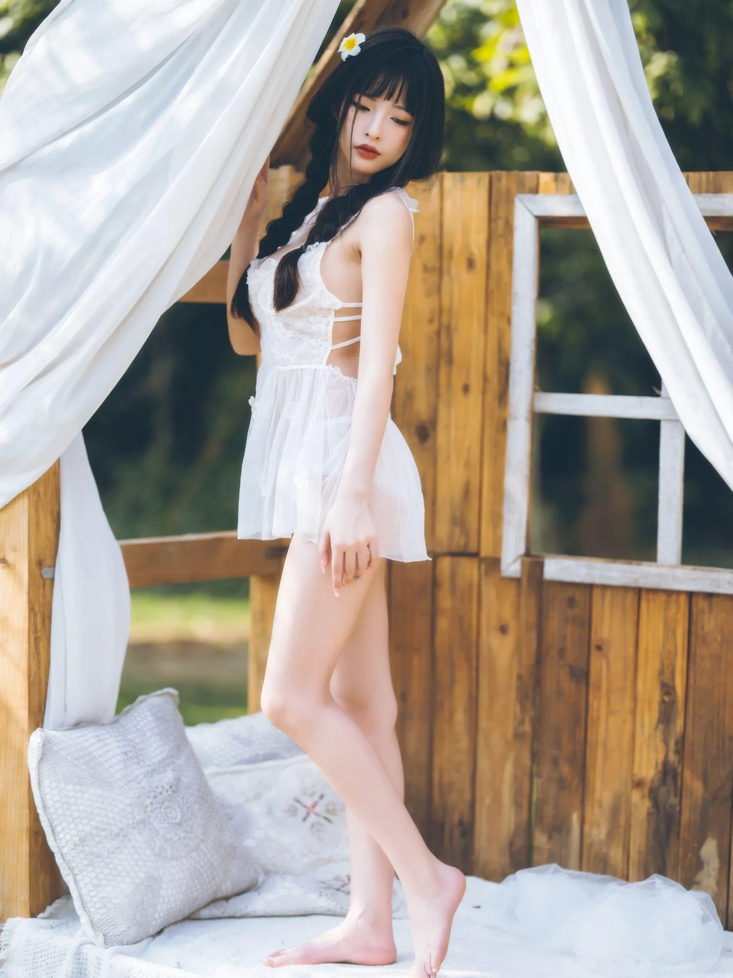 清水由乃 – NO.21 田园蕾丝裙 [65P]插图8