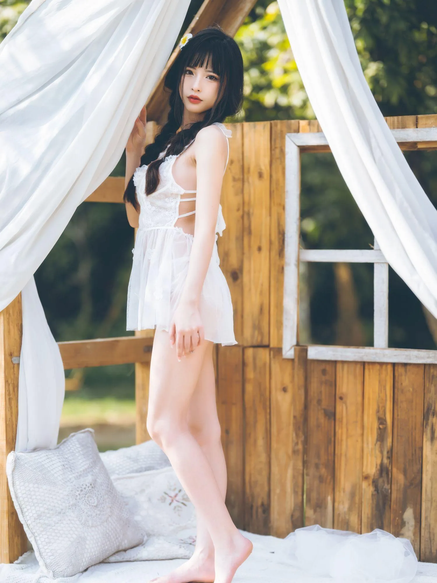 清水由乃 – NO.21 田园蕾丝裙 [65P]插图9