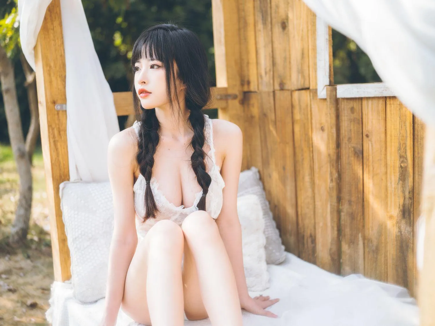 清水由乃 – NO.21 田园蕾丝裙 [65P]插图8