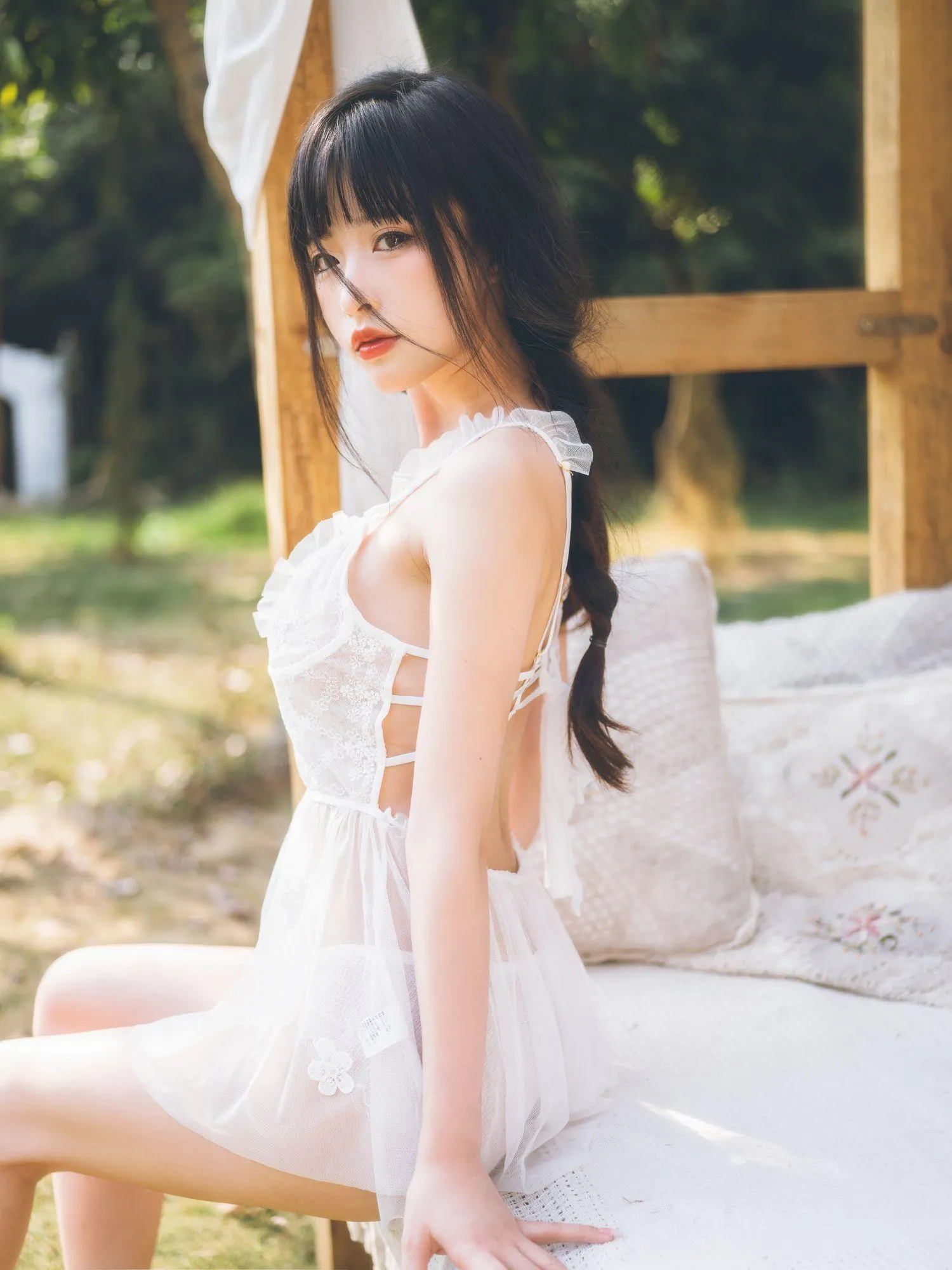 清水由乃 – NO.21 田园蕾丝裙 [65P]插图4