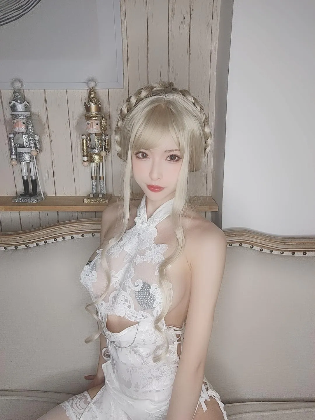 清水由乃 – NO.41 金发旗袍-自拍 [29P]插图8