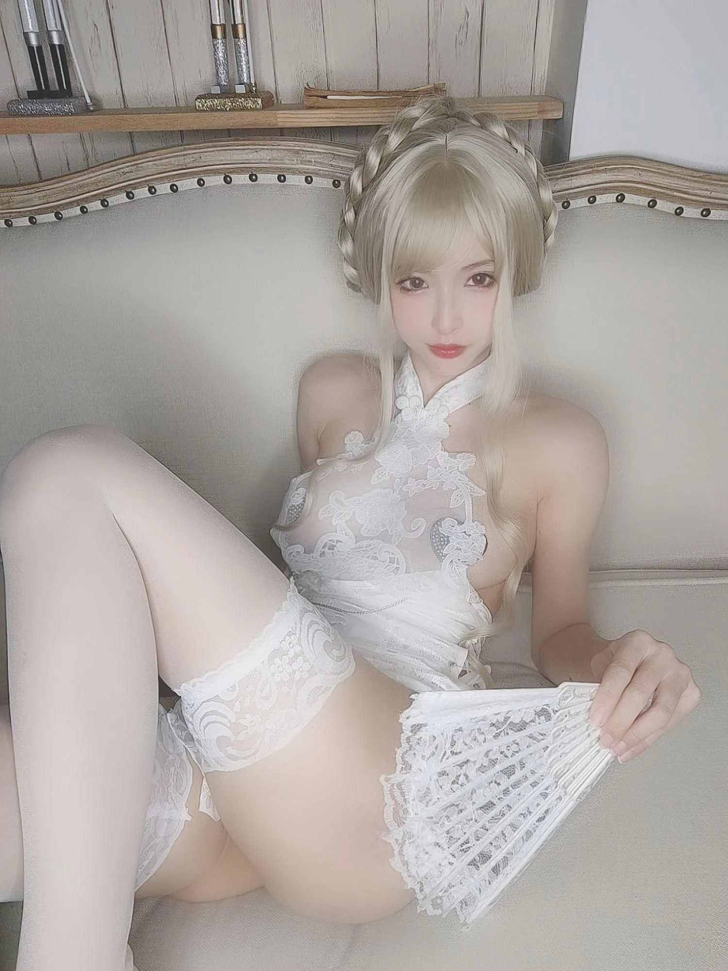 清水由乃 – NO.41 金发旗袍-自拍 [29P]插图4