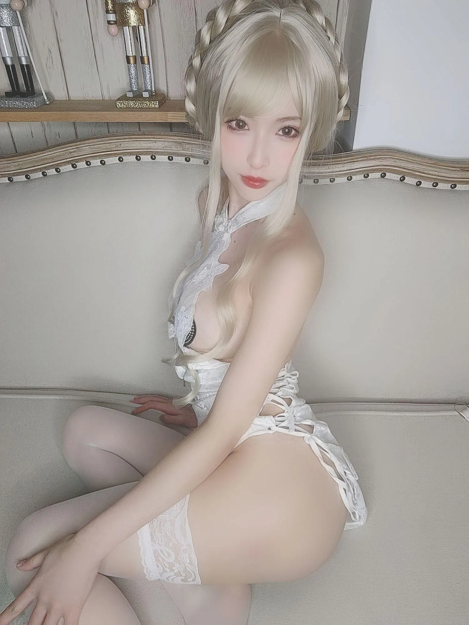 清水由乃 – NO.41 金发旗袍-自拍 [29P]插图3