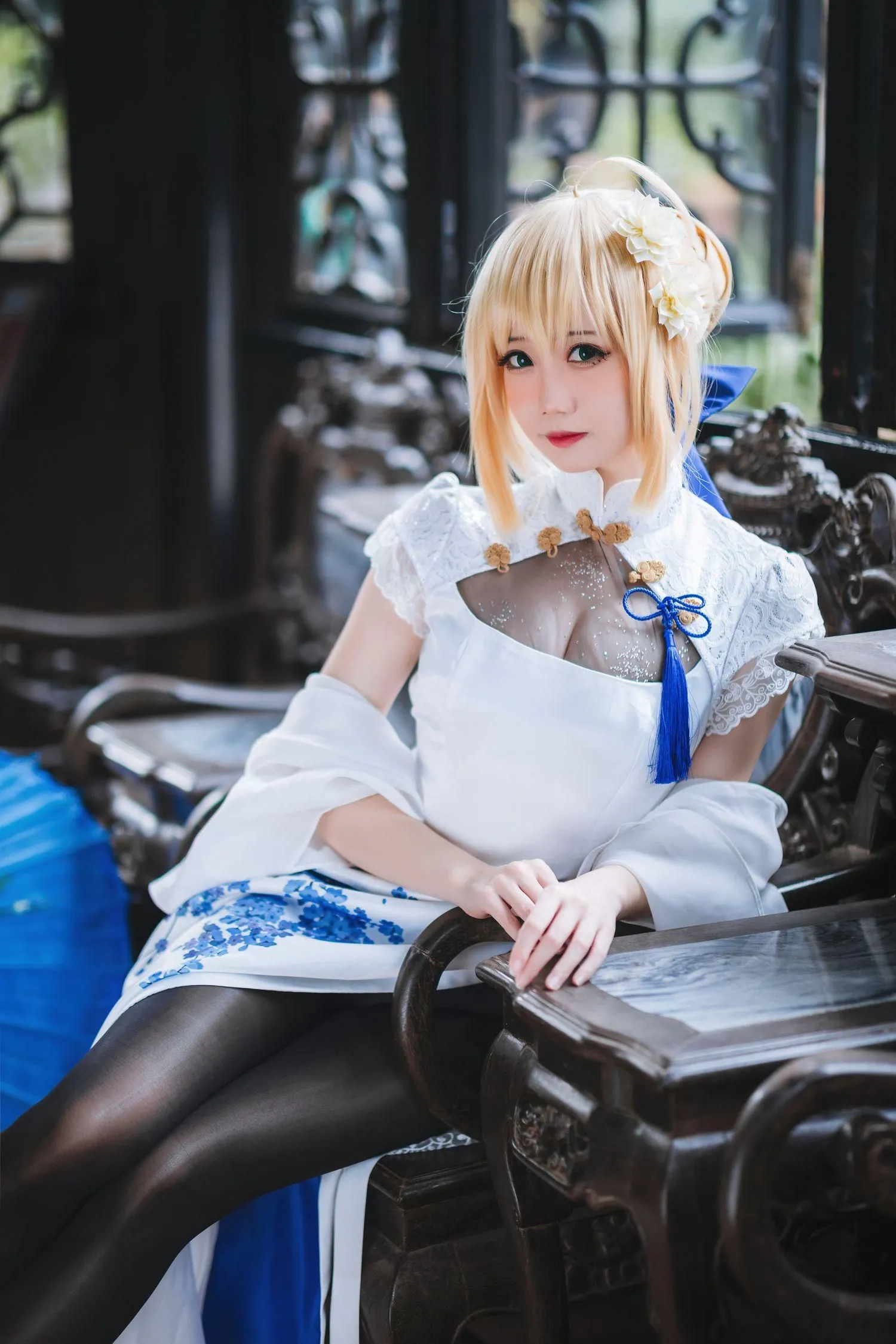 焖焖碳 NO.001 saber旗袍 [28P]插图9