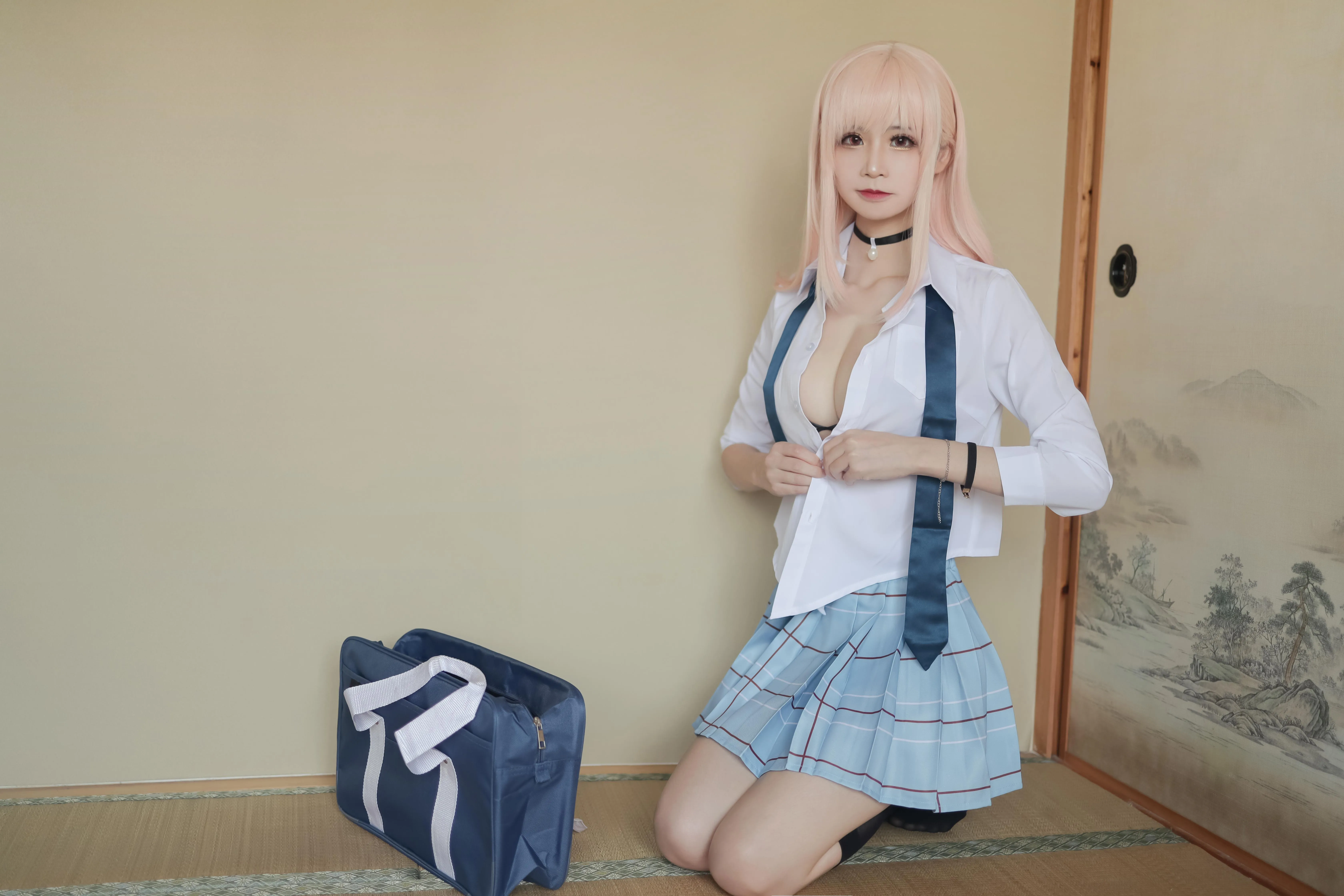 爱老师_PhD – NO.42 喜多川海梦-校服、泳装 [17P]插图4