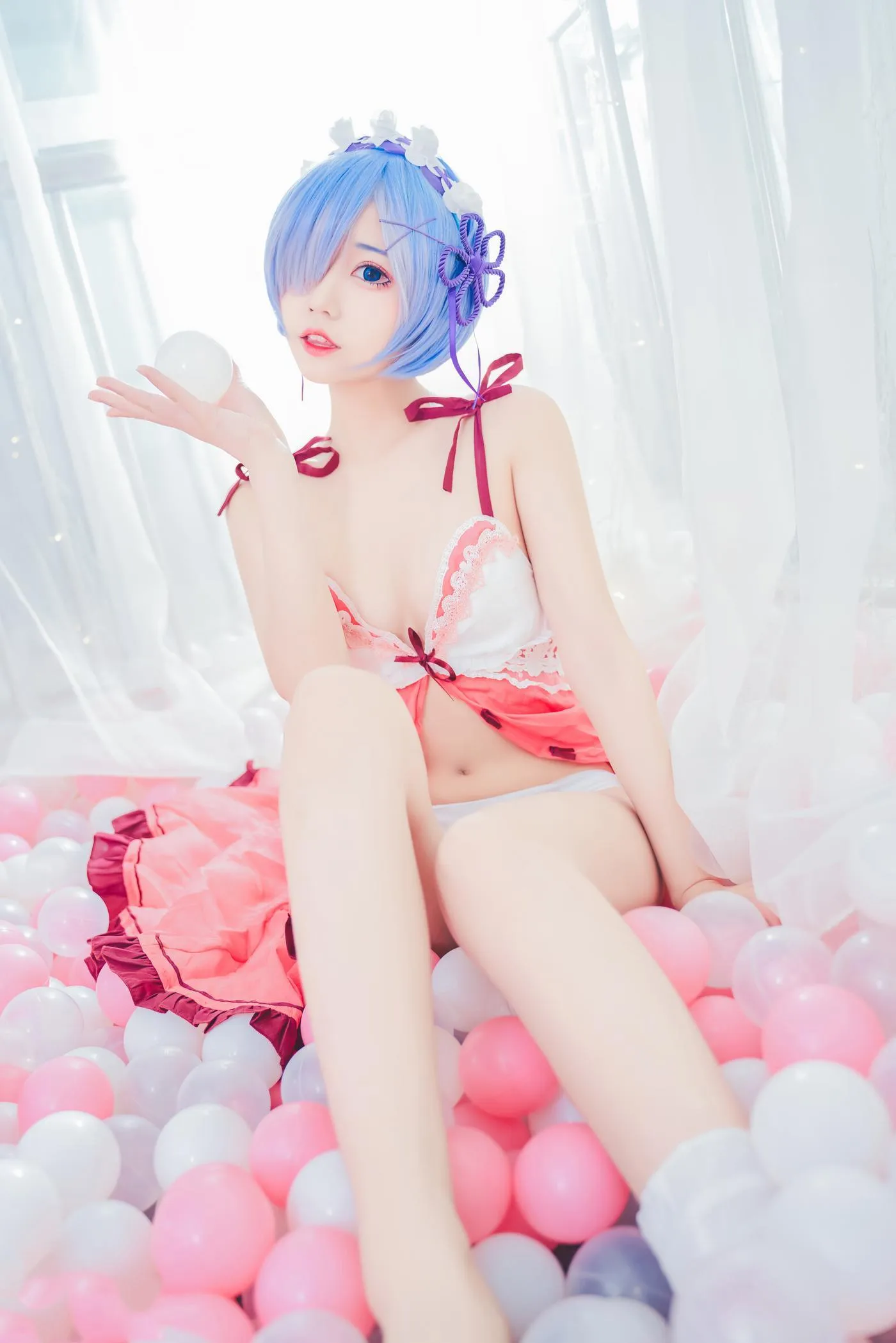 猫君君_MaoJun – NO.05 粉嫩嫩的雷姆 [40P]插图8