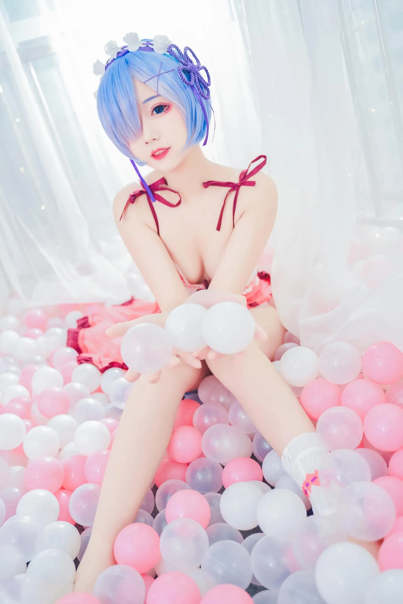 猫君君_MaoJun – NO.05 粉嫩嫩的雷姆 [40P]插图9
