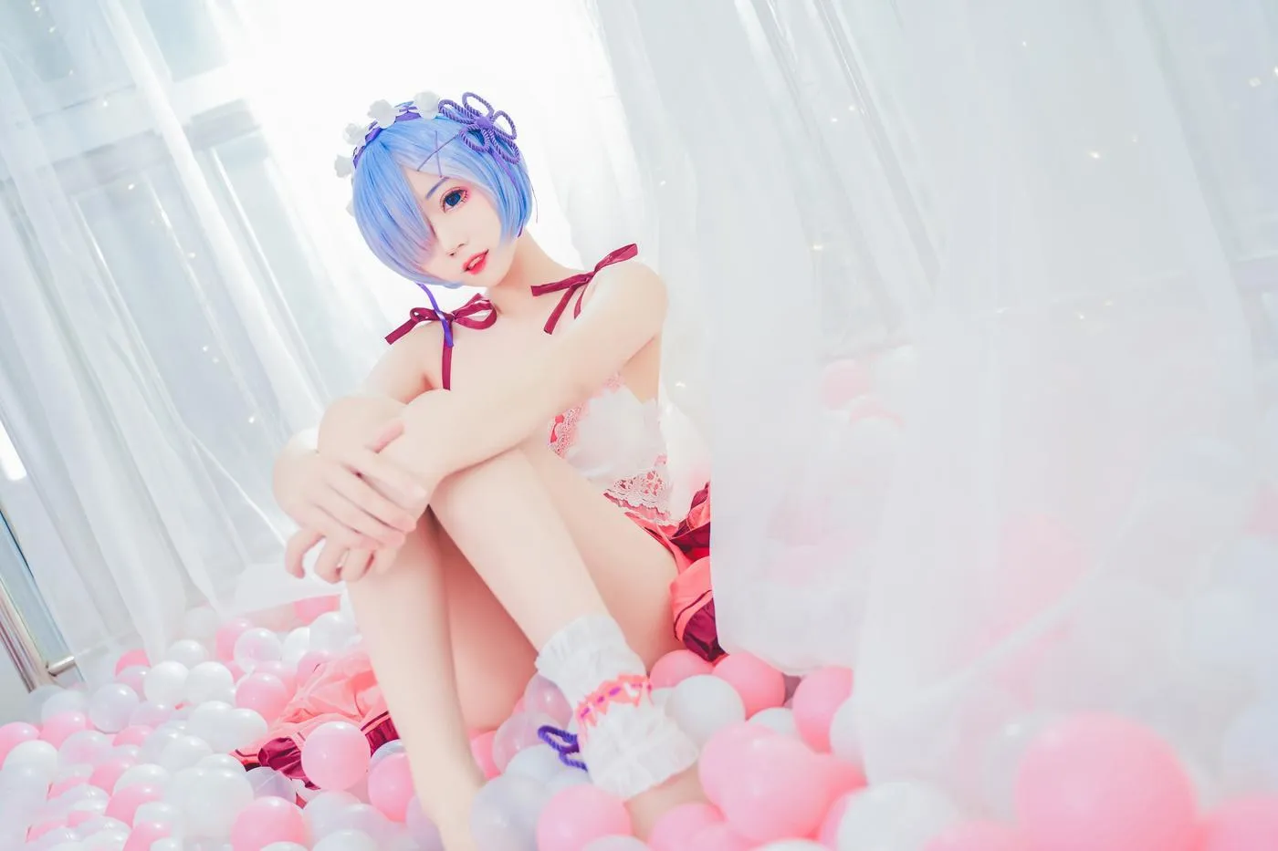 猫君君_MaoJun – NO.05 粉嫩嫩的雷姆 [40P]插图2