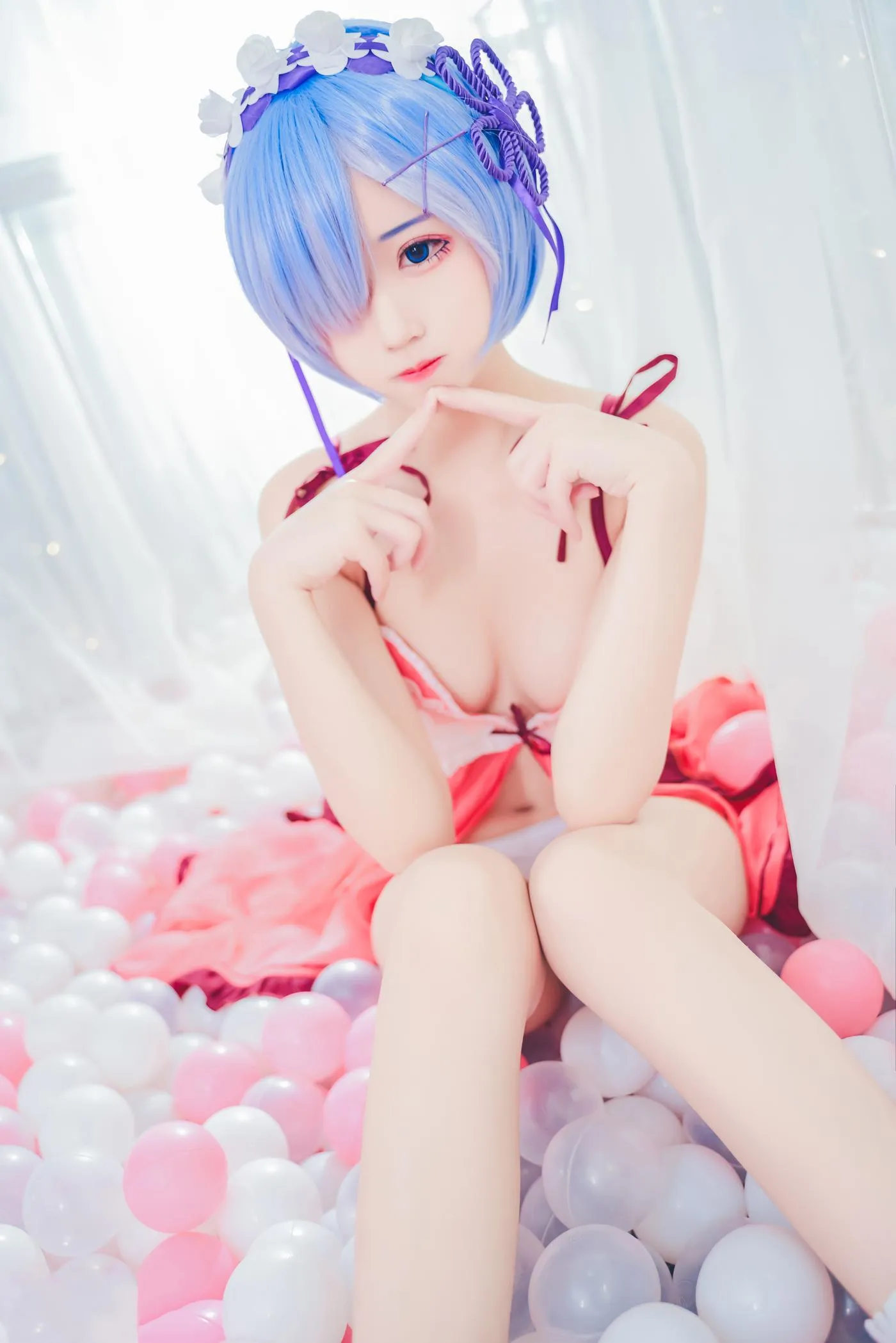 猫君君_MaoJun – NO.05 粉嫩嫩的雷姆 [40P]插图