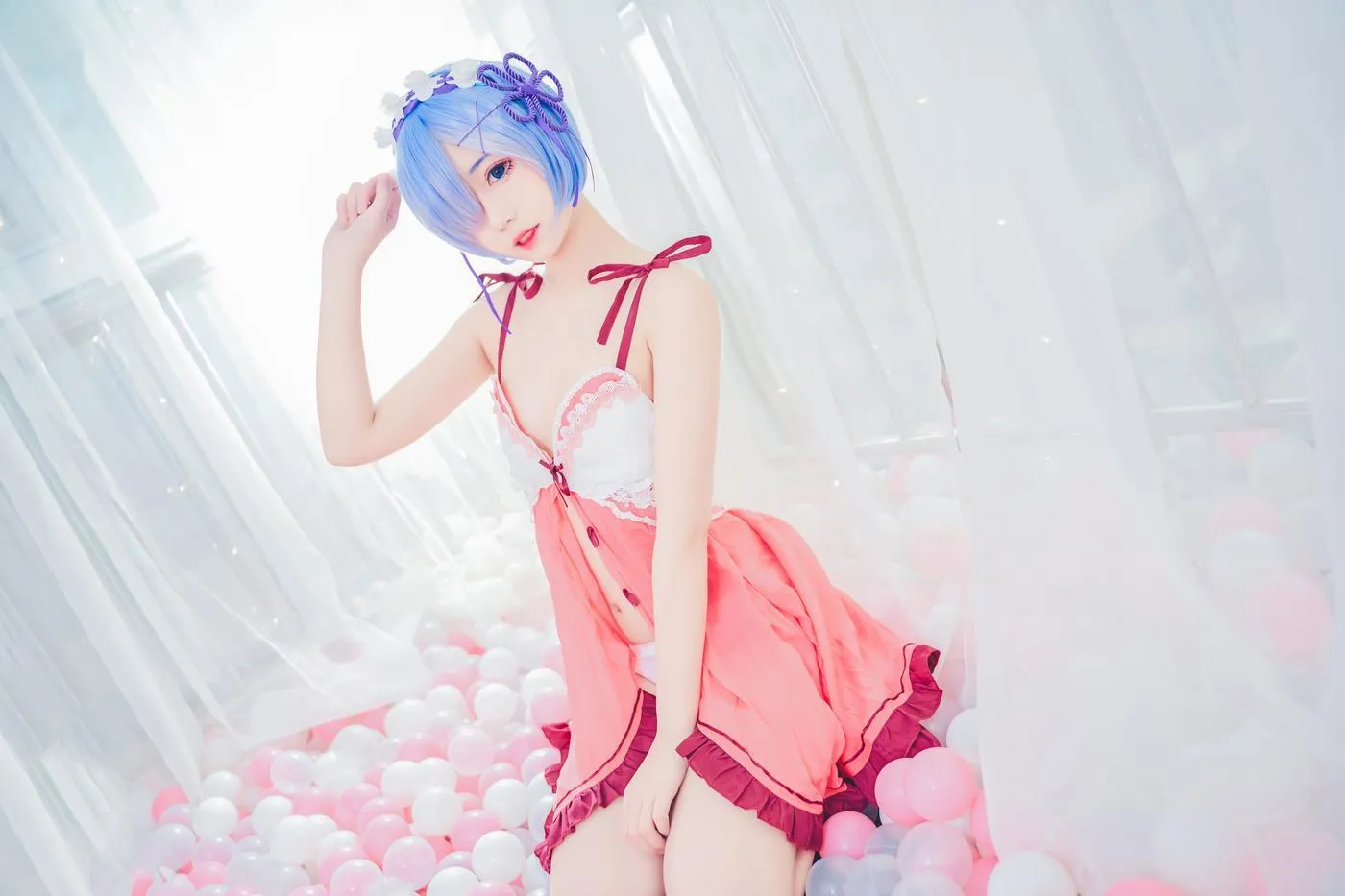 猫君君_MaoJun – NO.05 粉嫩嫩的雷姆 [40P]插图2