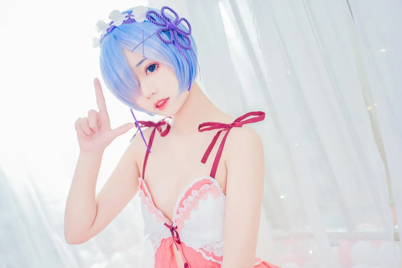 猫君君_MaoJun – NO.05 粉嫩嫩的雷姆 [40P]插图3