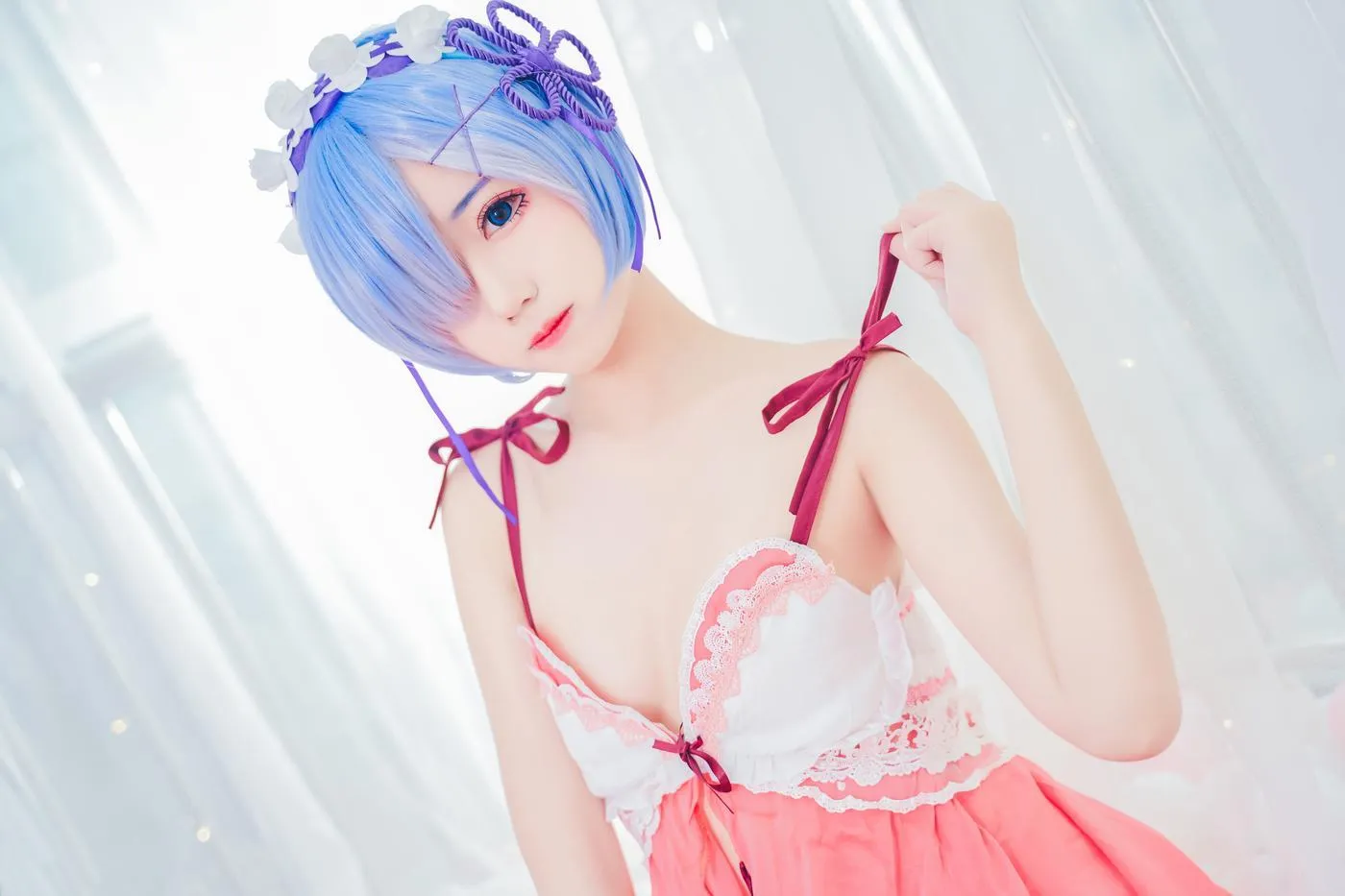 猫君君_MaoJun – NO.05 粉嫩嫩的雷姆 [40P]插图4