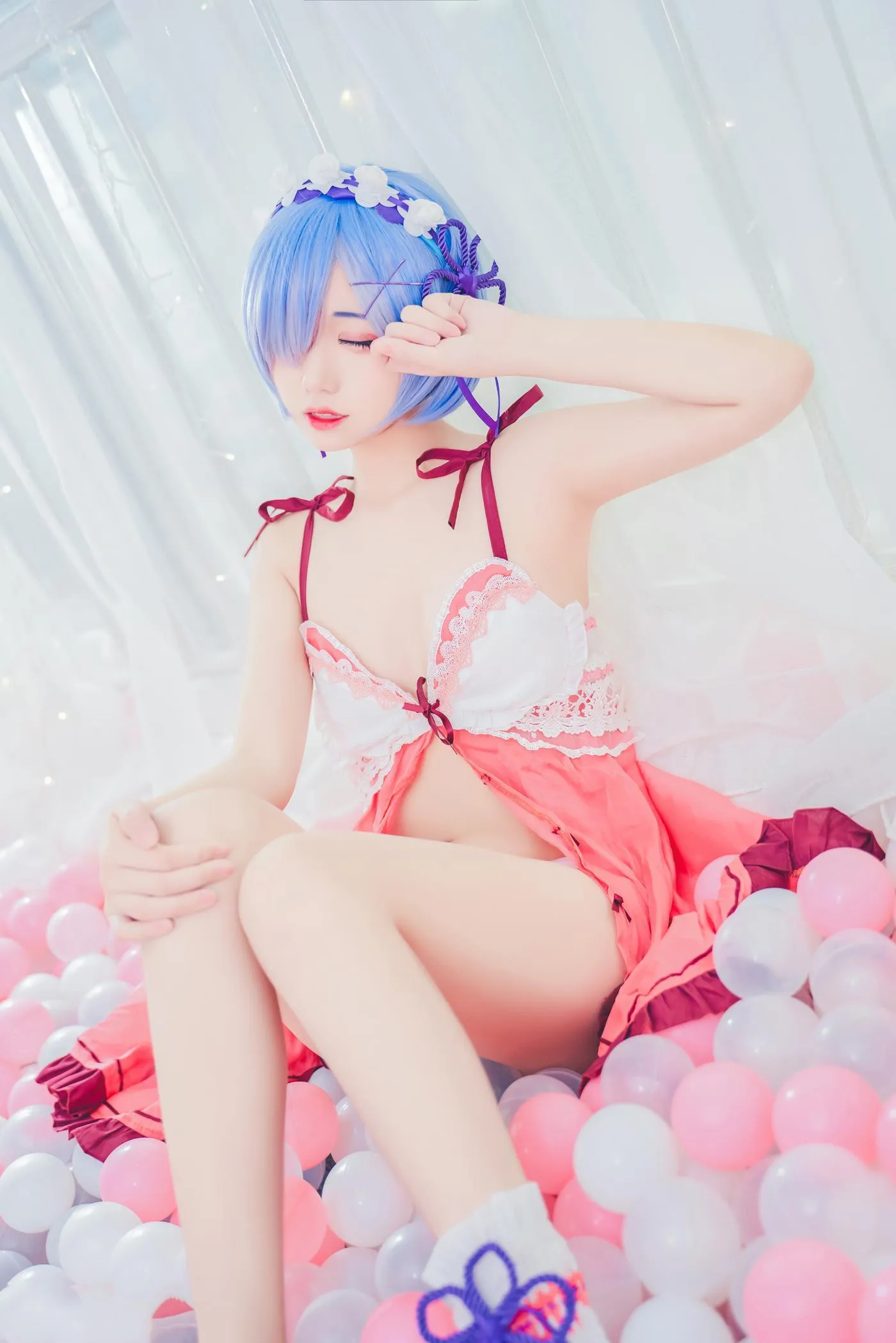 猫君君_MaoJun – NO.05 粉嫩嫩的雷姆 [40P]插图9