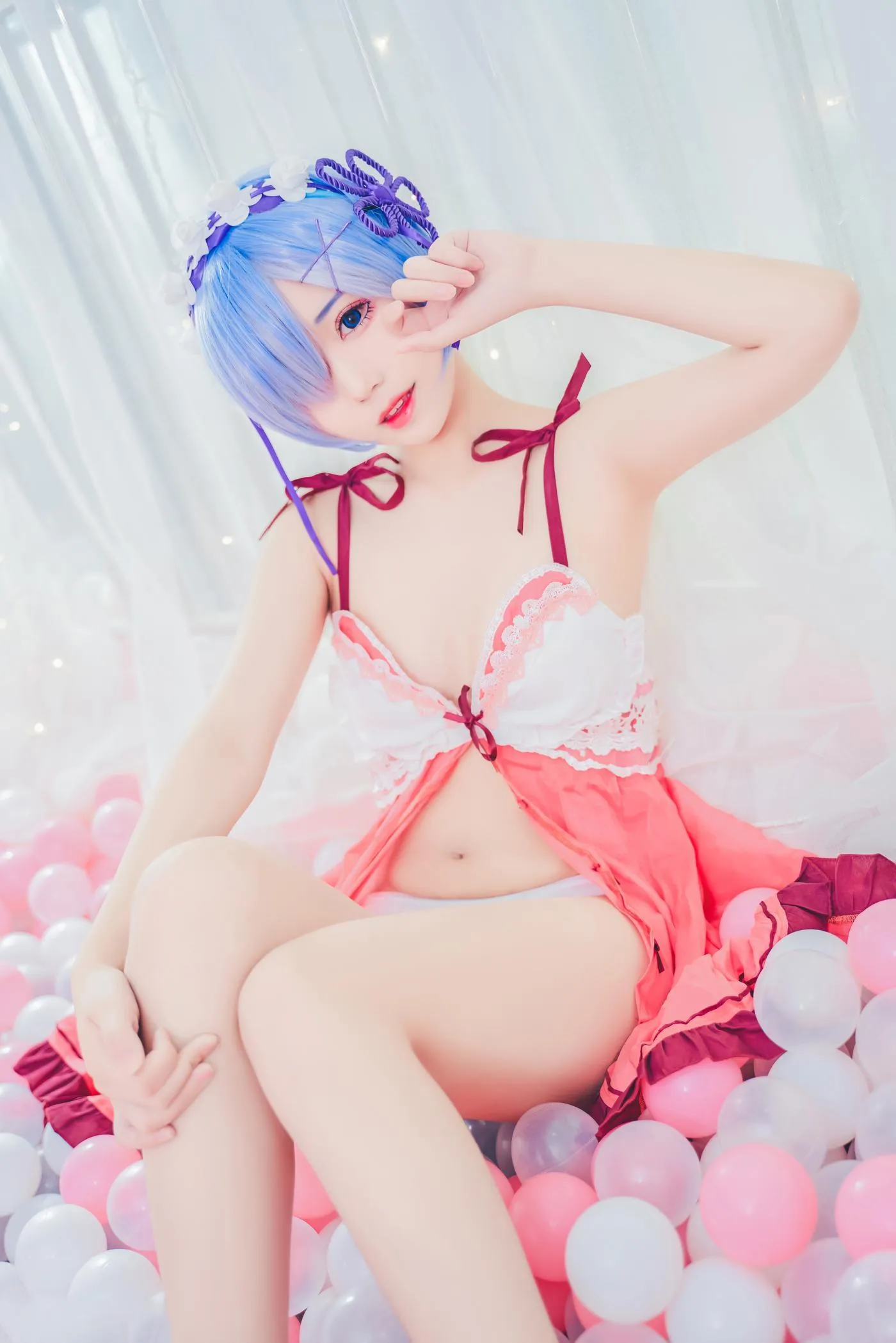 猫君君_MaoJun – NO.05 粉嫩嫩的雷姆 [40P]插图