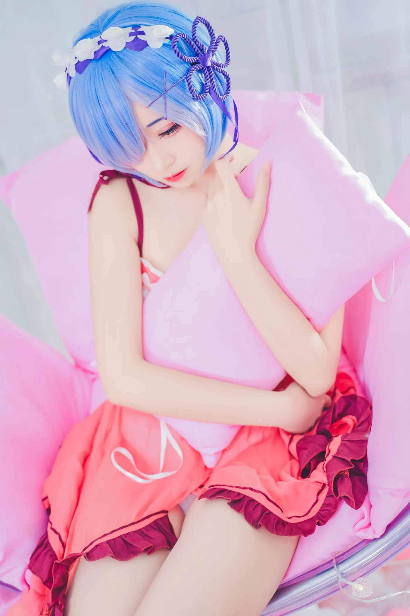 猫君君_MaoJun – NO.05 粉嫩嫩的雷姆 [40P]插图4