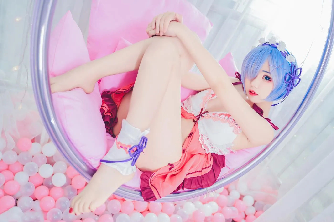 猫君君_MaoJun – NO.05 粉嫩嫩的雷姆 [40P]插图5