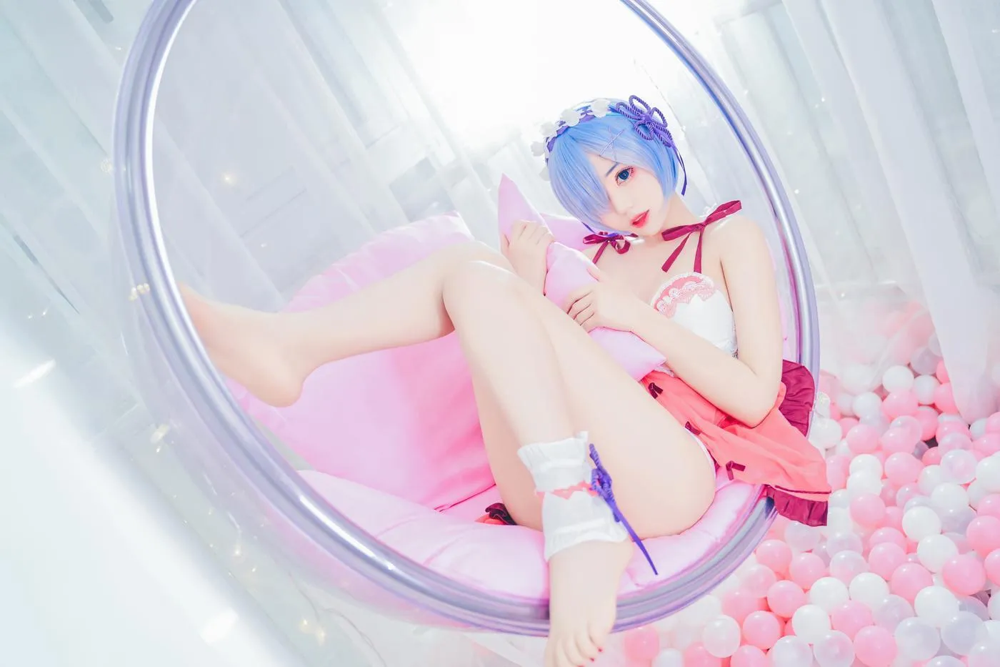 猫君君_MaoJun – NO.05 粉嫩嫩的雷姆 [40P]插图6