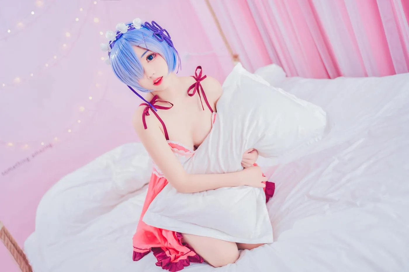 猫君君_MaoJun – NO.05 粉嫩嫩的雷姆 [40P]插图7