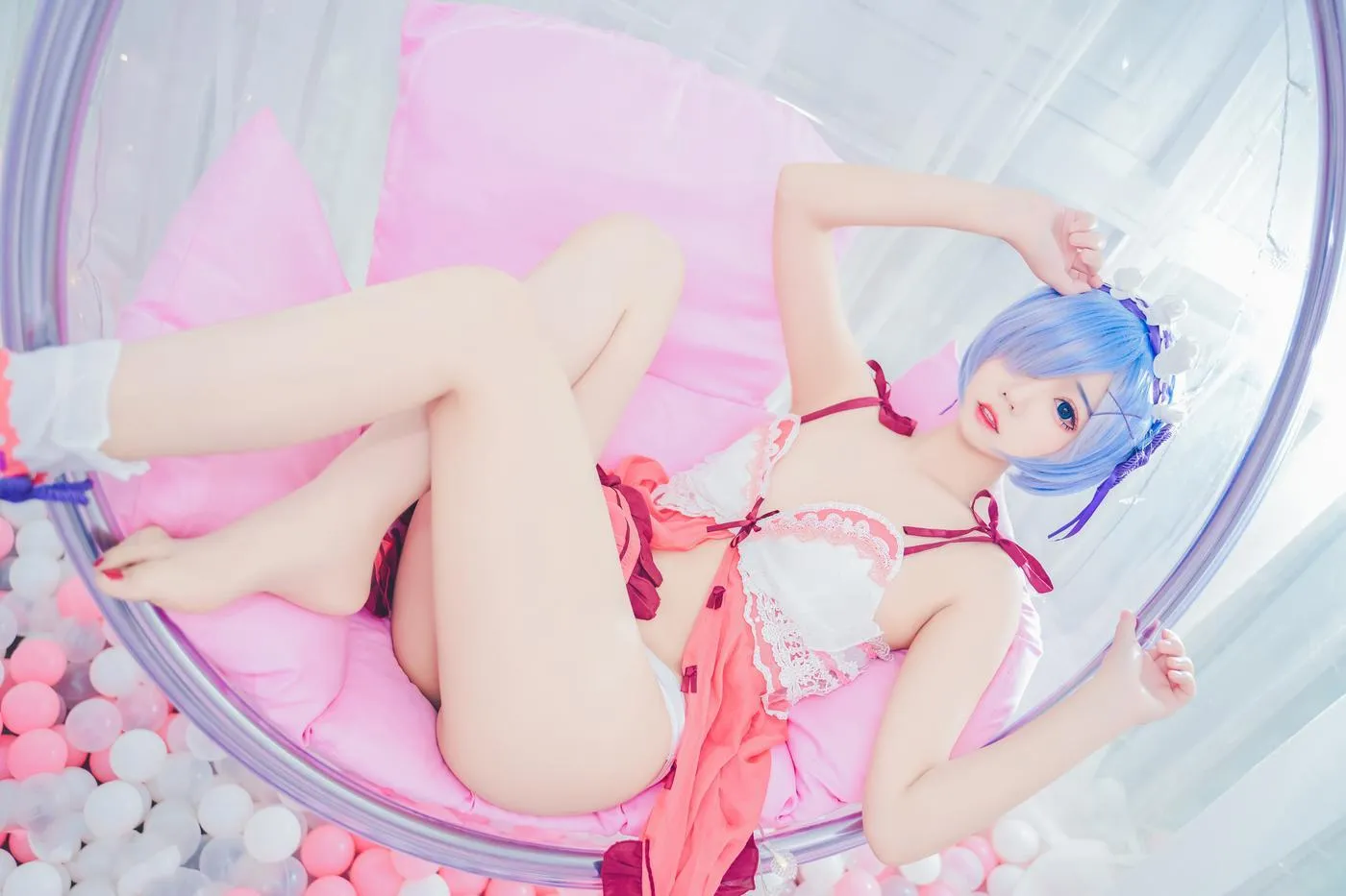 猫君君_MaoJun – NO.05 粉嫩嫩的雷姆 [40P]插图8