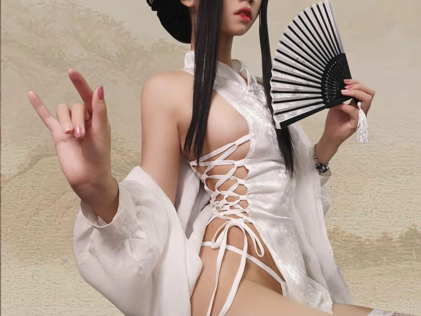猫君君_MaoJun – NO.17 绑带旗袍 [16P]插图4