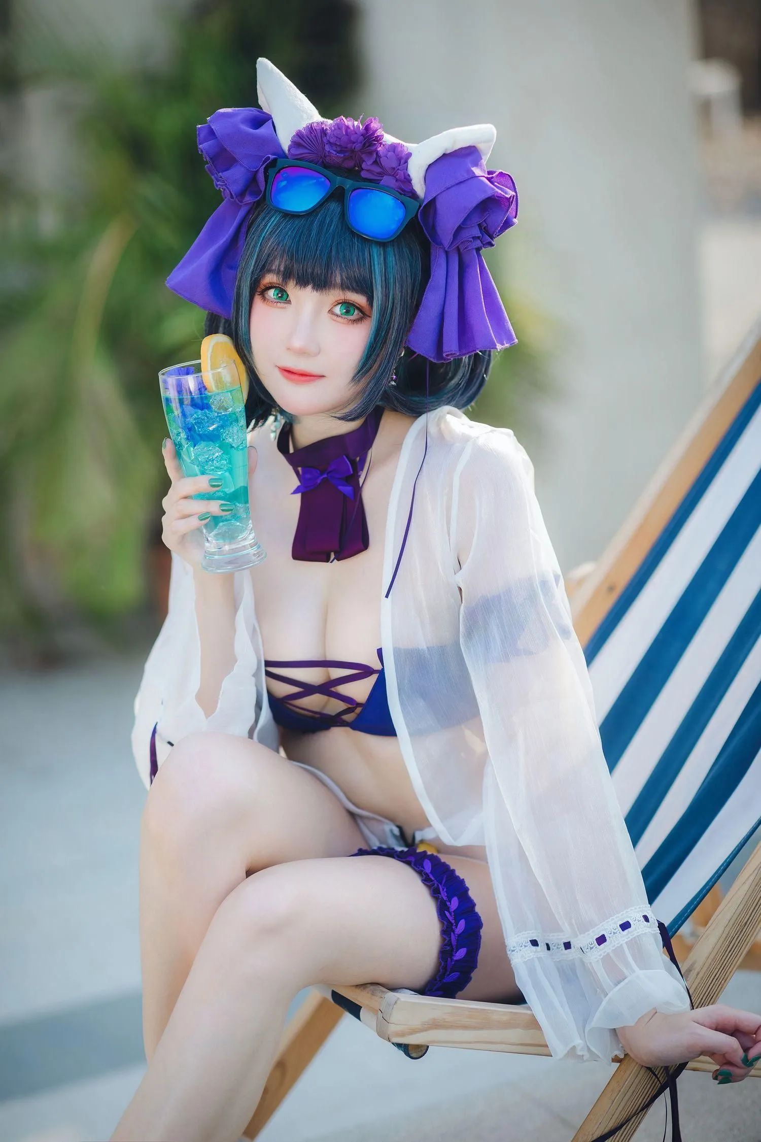 瓜希酱 – NO.74 柴郡泳装 [32P]插图7