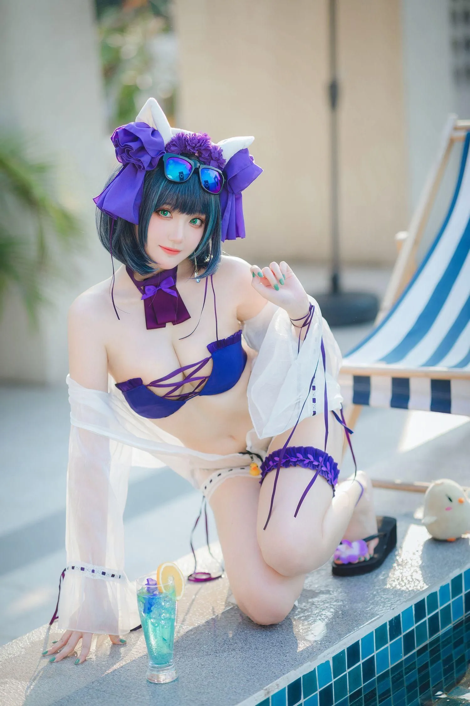 瓜希酱 – NO.74 柴郡泳装 [32P]插图8