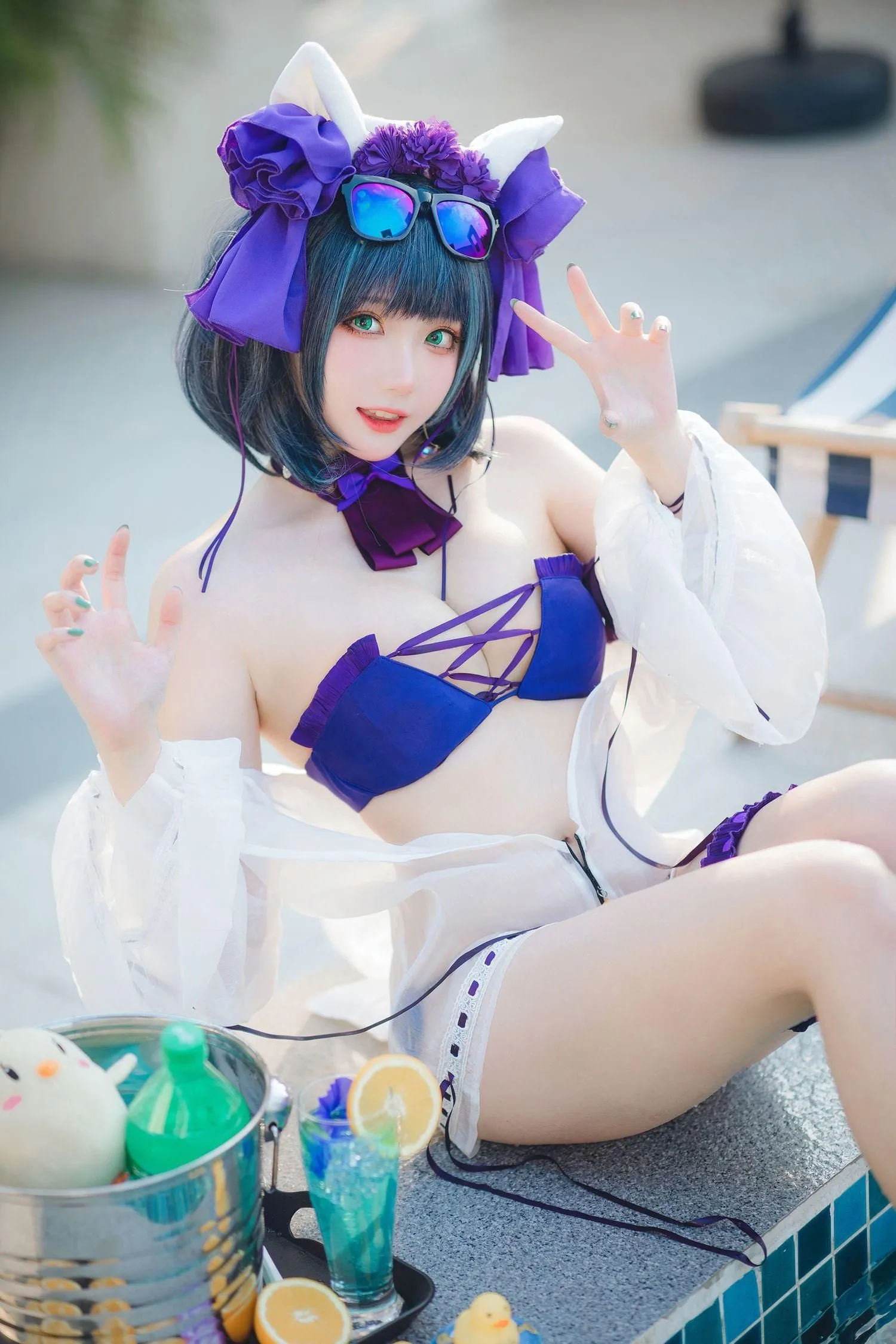 瓜希酱 – NO.74 柴郡泳装 [32P]插图5
