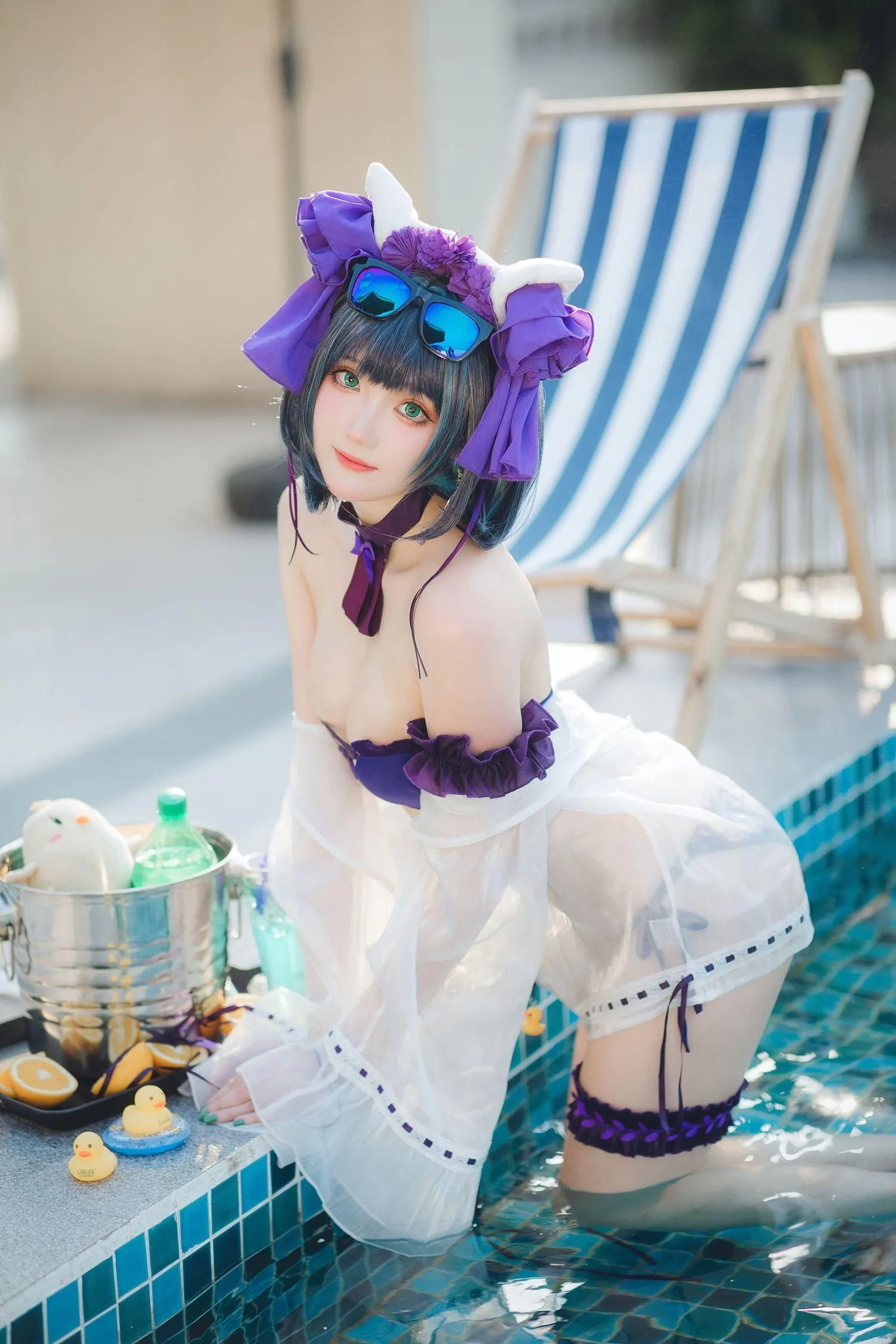瓜希酱 – NO.74 柴郡泳装 [32P]插图7