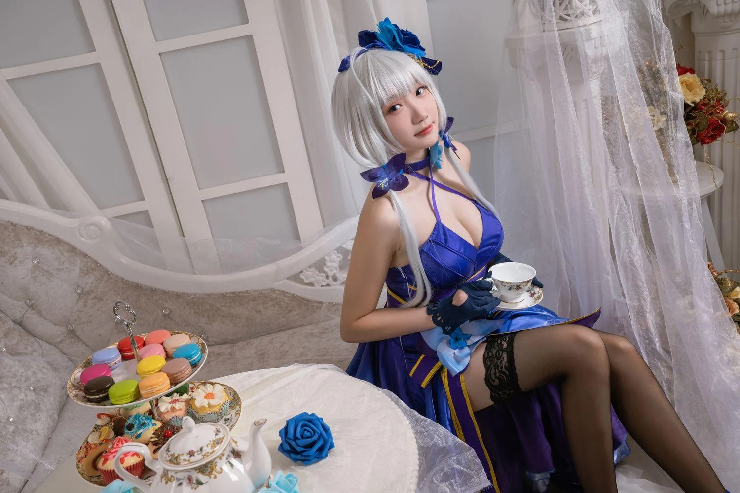 瓜希酱 NO.011 光辉 茶会 [18P]插图
