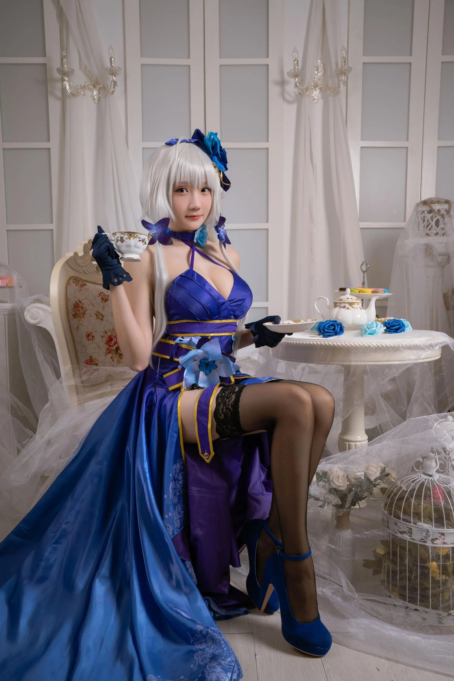 瓜希酱 NO.011 光辉 茶会 [18P]插图5