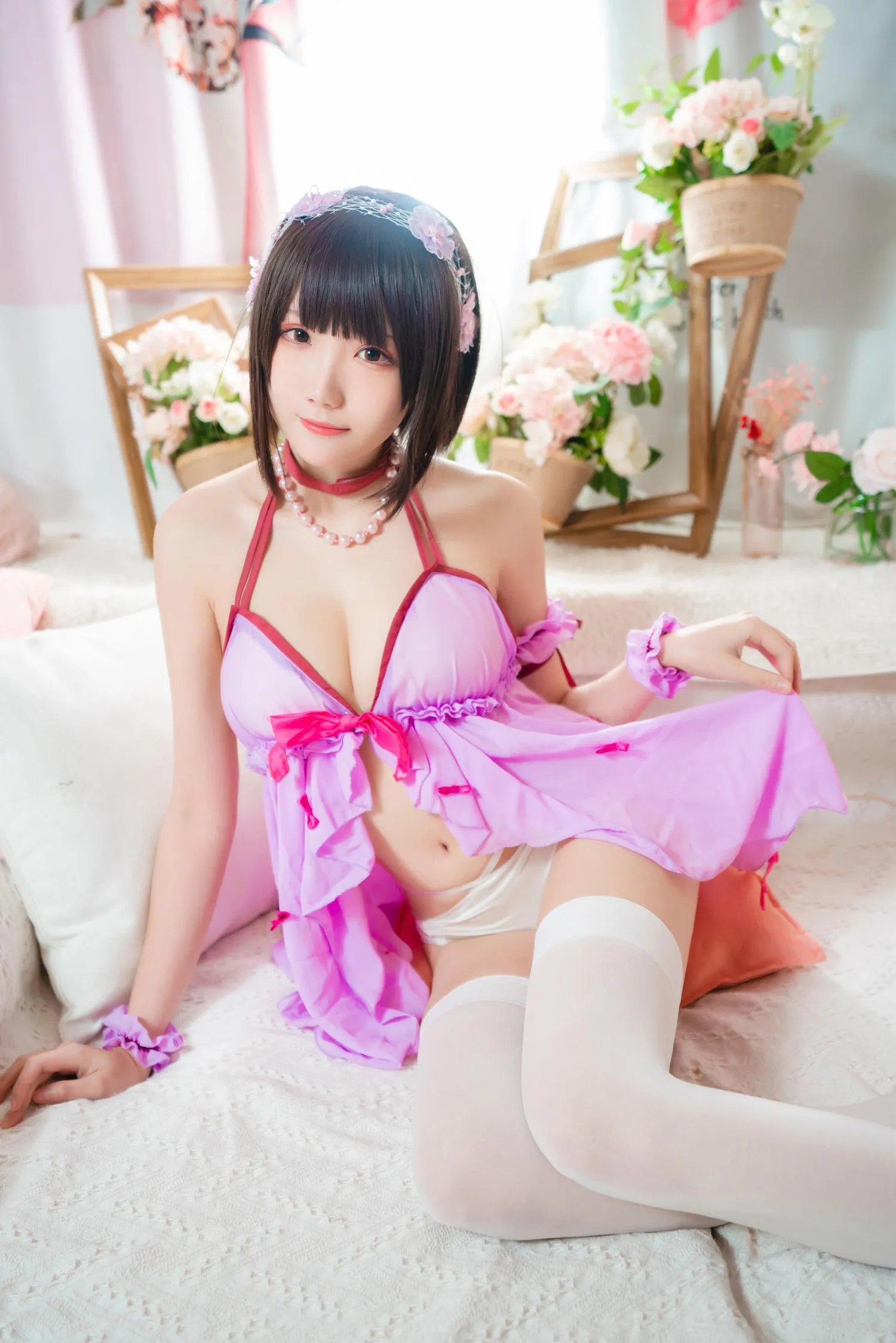 瓜希酱 NO.014 加藤惠 睡衣 [14P]插图6