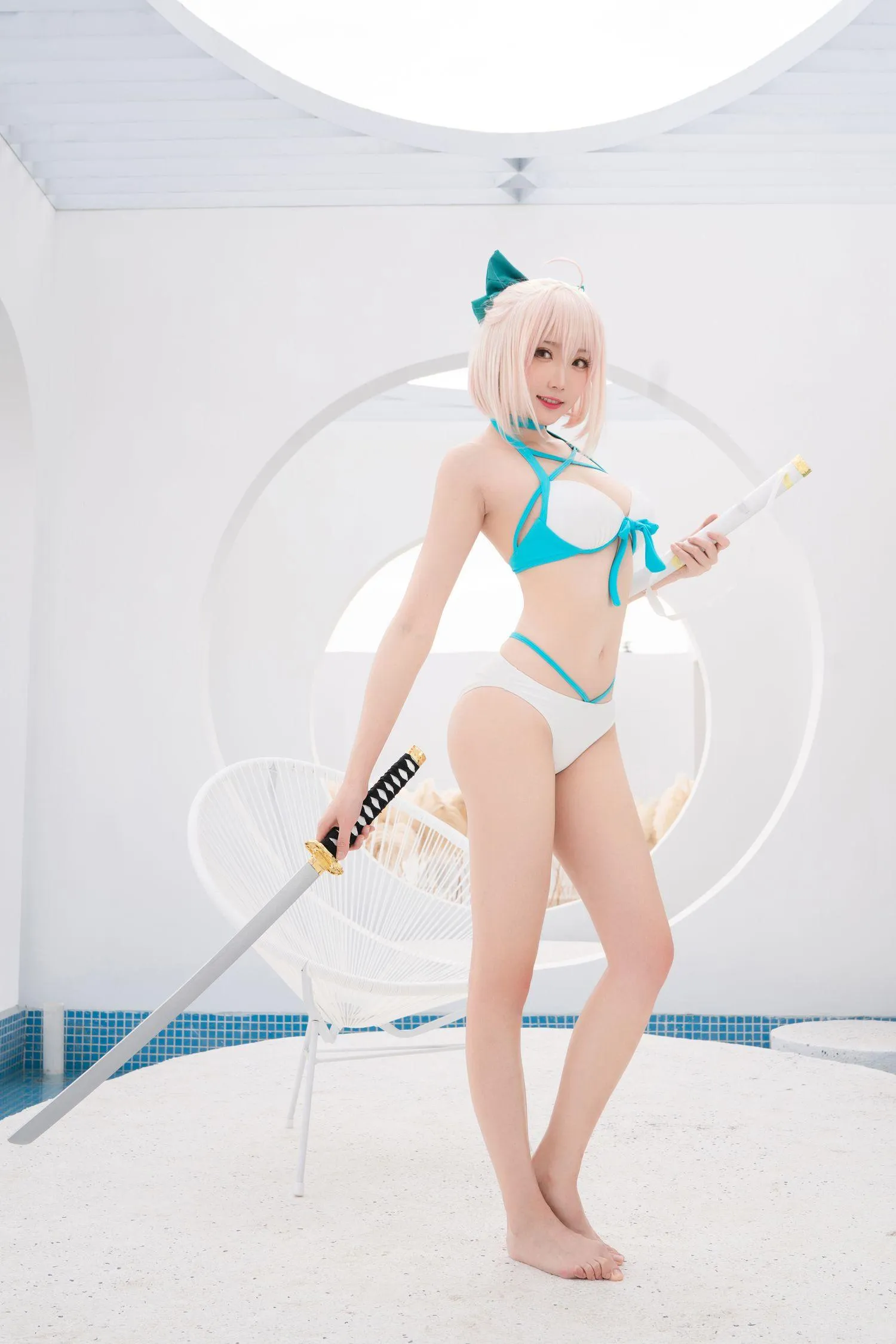 瓜希酱 NO.022 总司水着满破 [26P]插图7